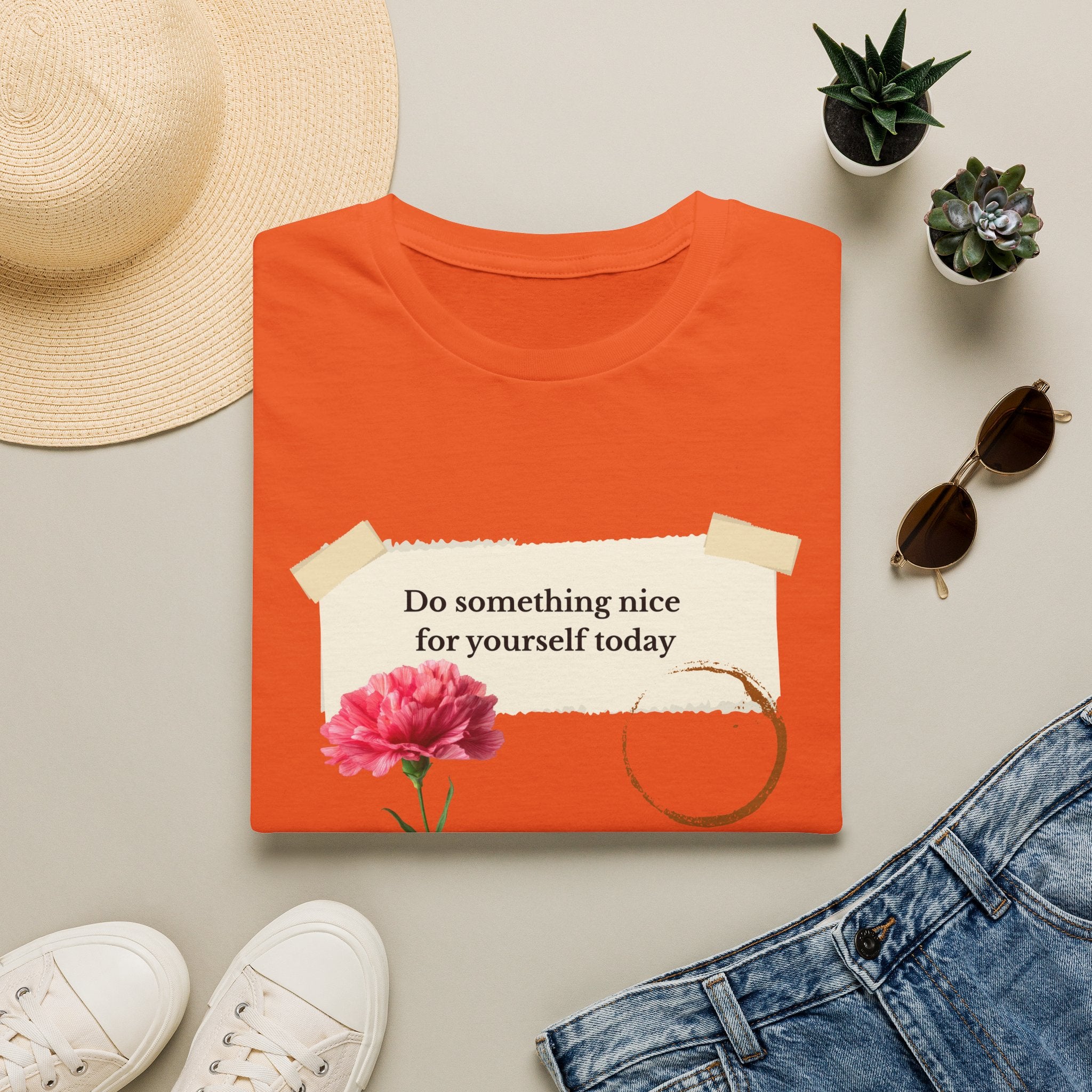 Do Something Nice For Yourself Today T-Shirt — Self Care Floral Graphic Tee