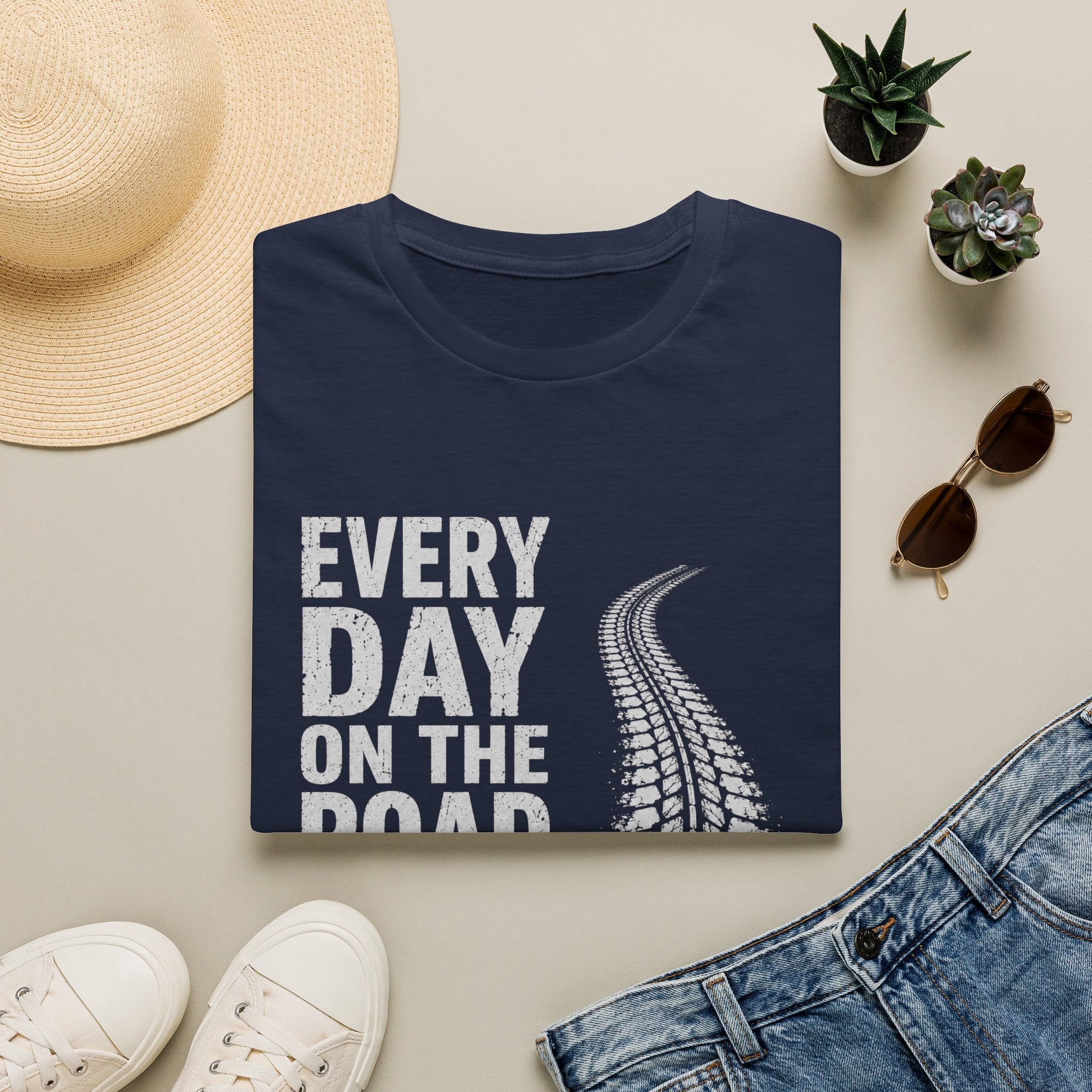 Every Day on the Road T-Shirt — Trucking & Travel Tee