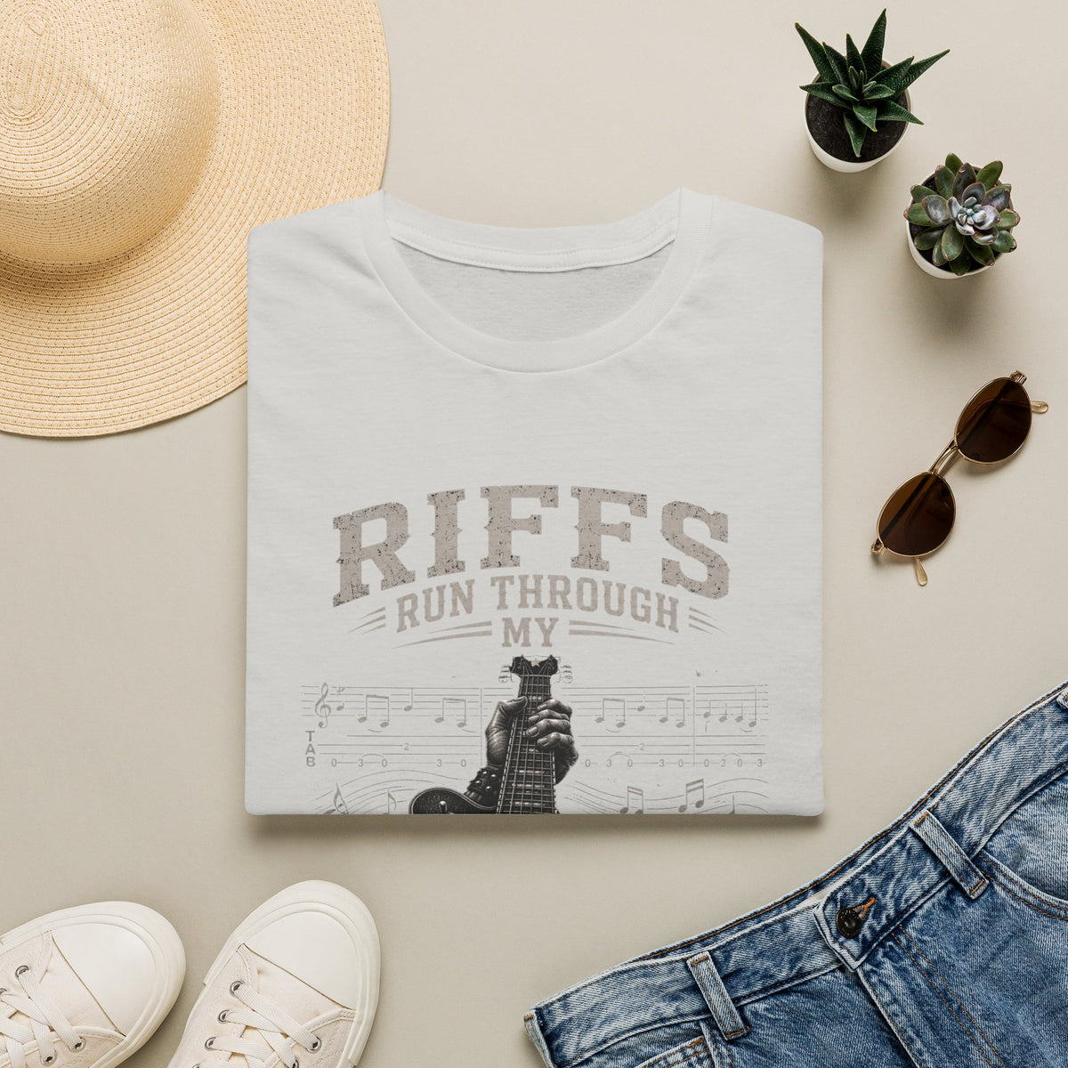 Riffs Run Through My Veins | Electric Guitar Rock Music Design