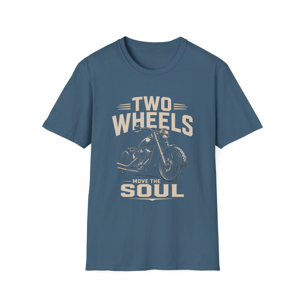 Two Wheels Move the Soul Motorcycle T-Shirt – Vintage Motorcycle Freedom Rider Design