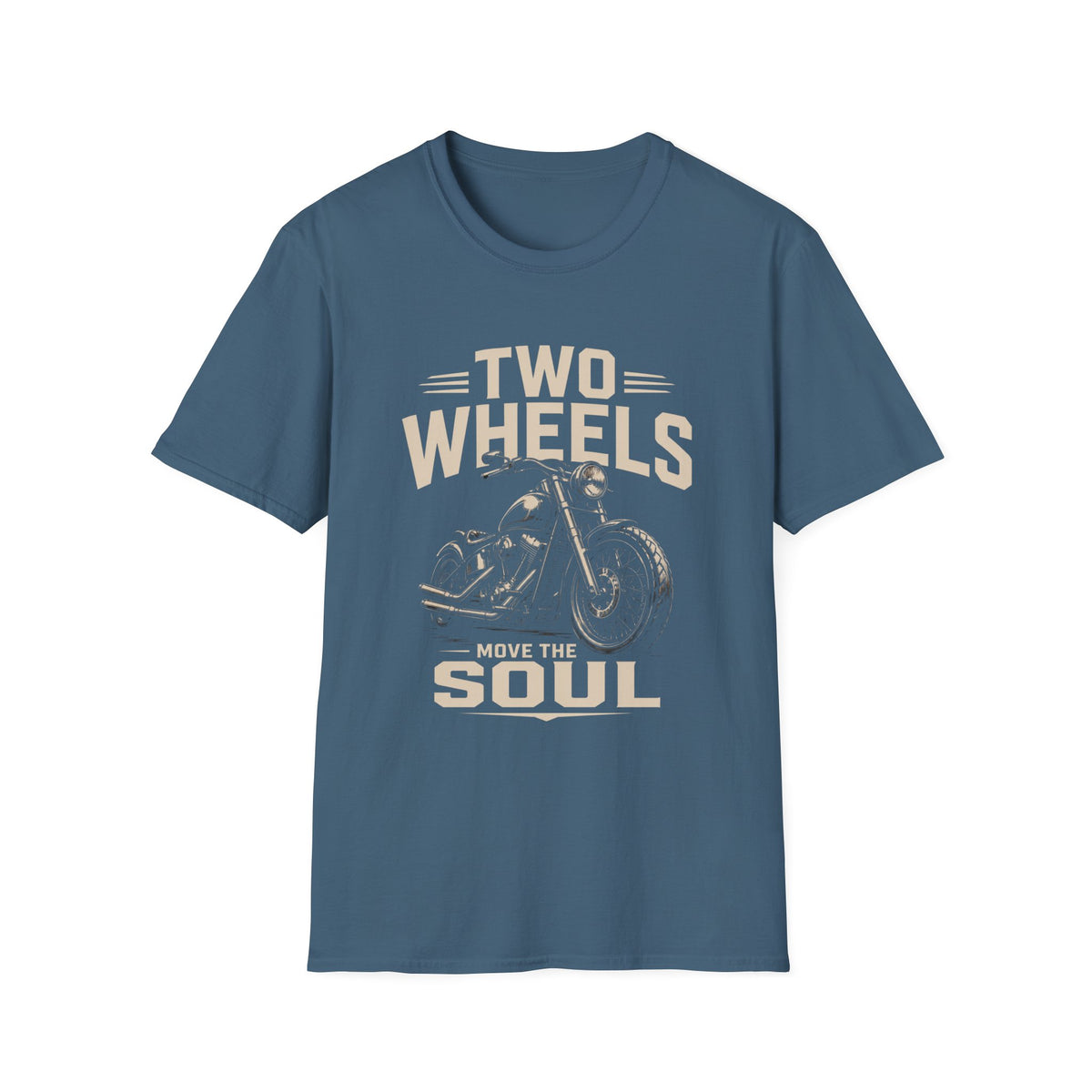 Two Wheels Move the Soul Motorcycle T-Shirt – Vintage Motorcycle Freedom Rider Design