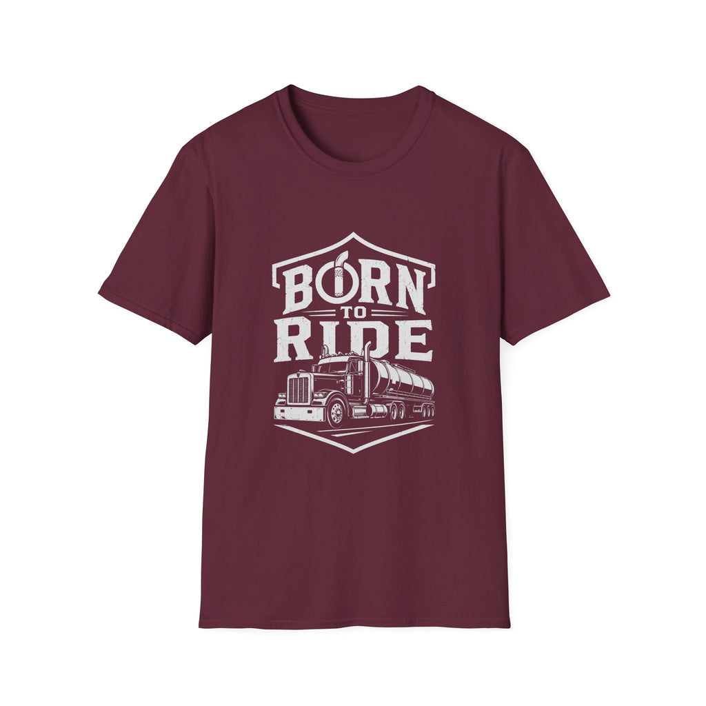 Born to Ride Trucker T-Shirt — Vintage Semi Truck Graphic Tee