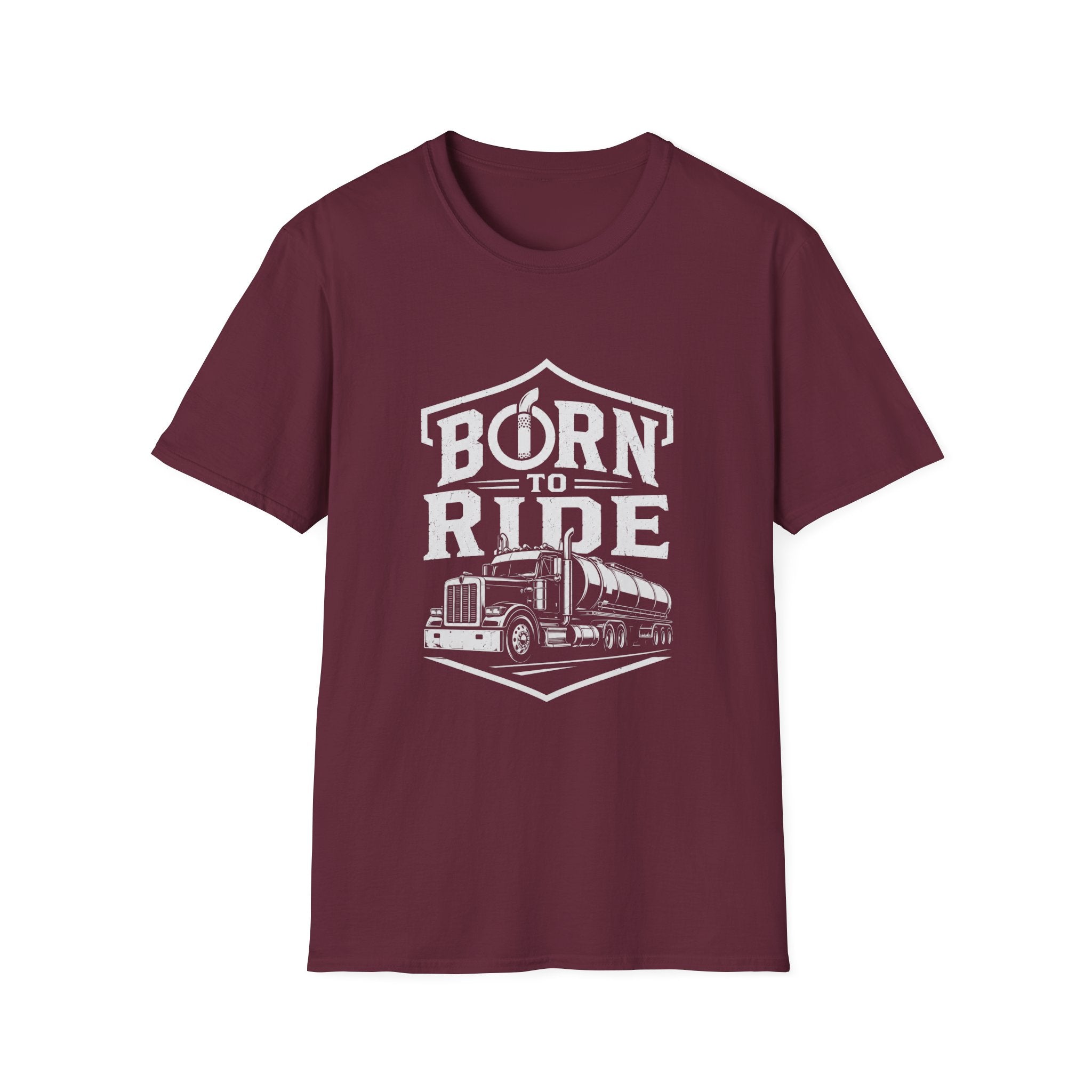 Born to Ride Trucker T-Shirt — Vintage Semi Truck Graphic Tee