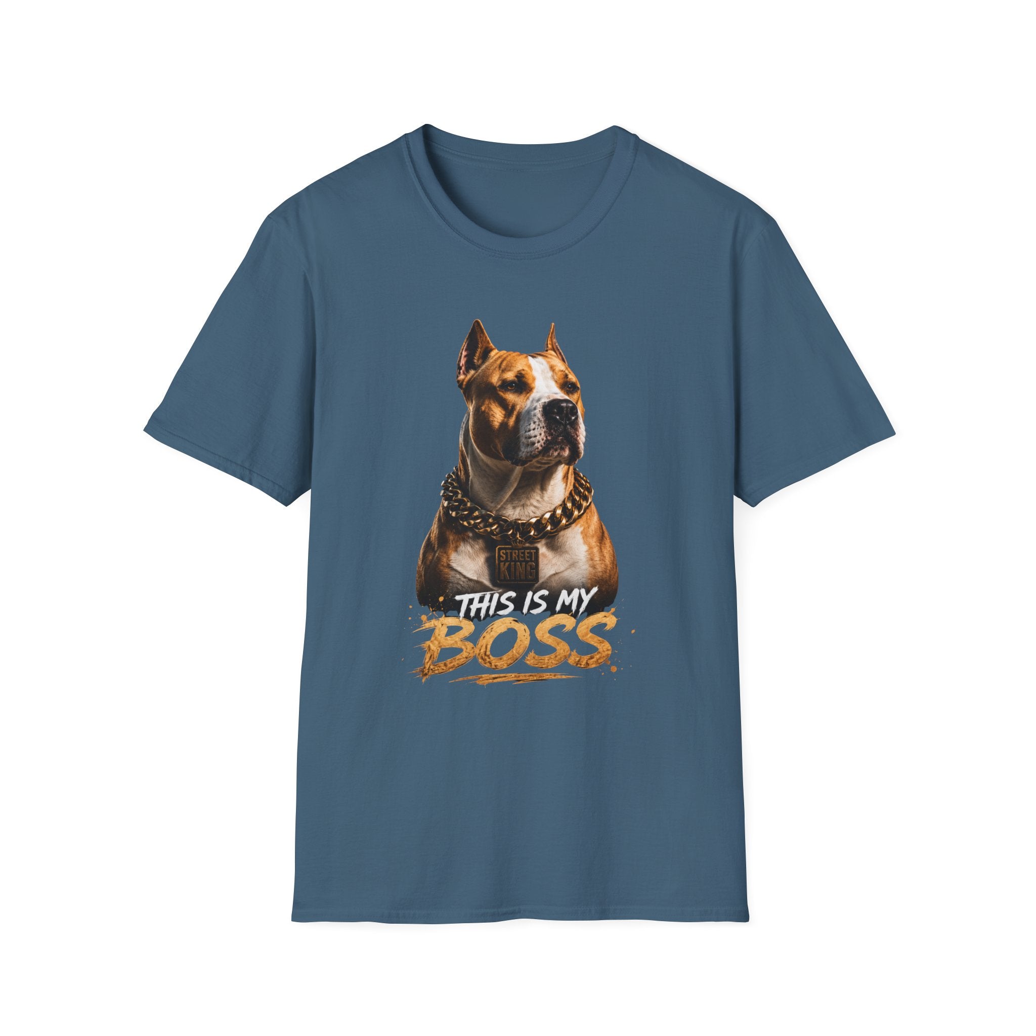 Pitbull 'This Is My Boss' T-Shirt – Strong Dog Attitude - my lover dog  - Street Style Graphic Design