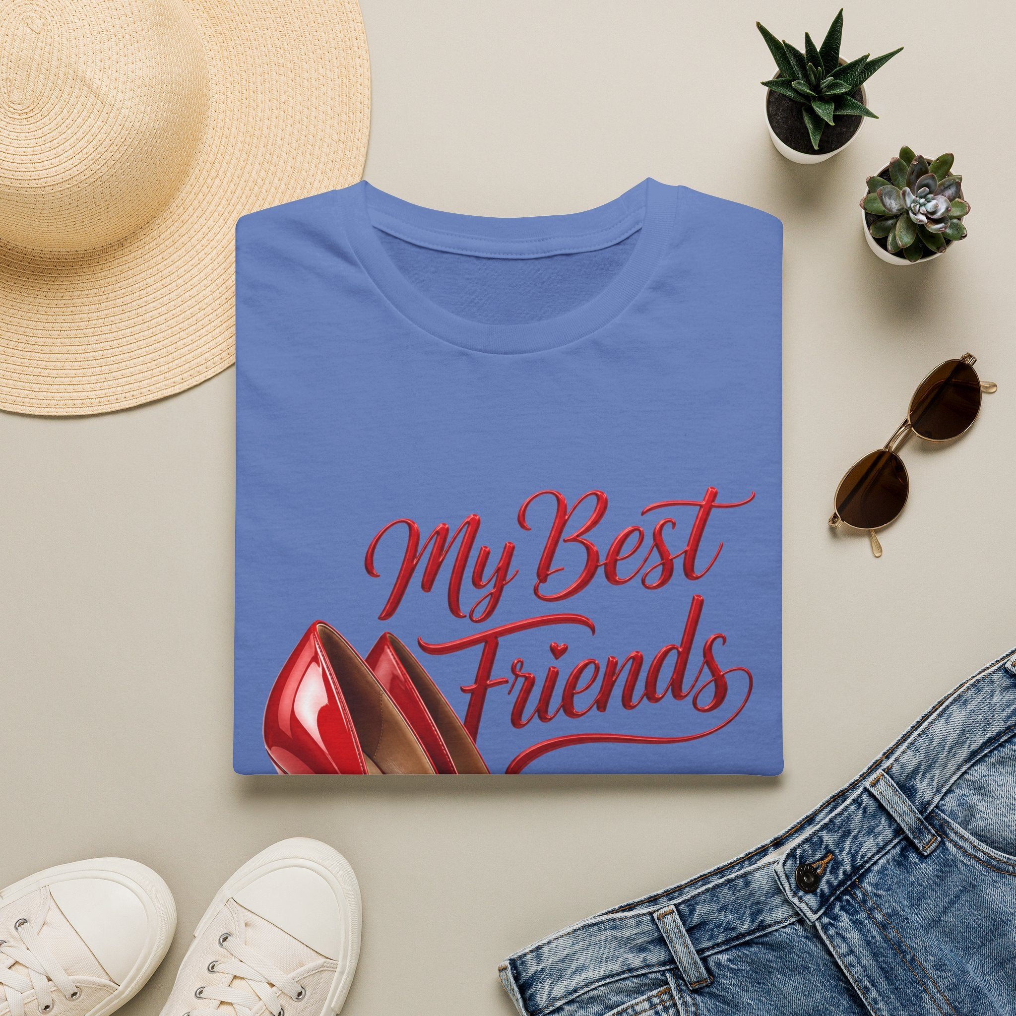My Best Friends Red High Heels T-Shirt