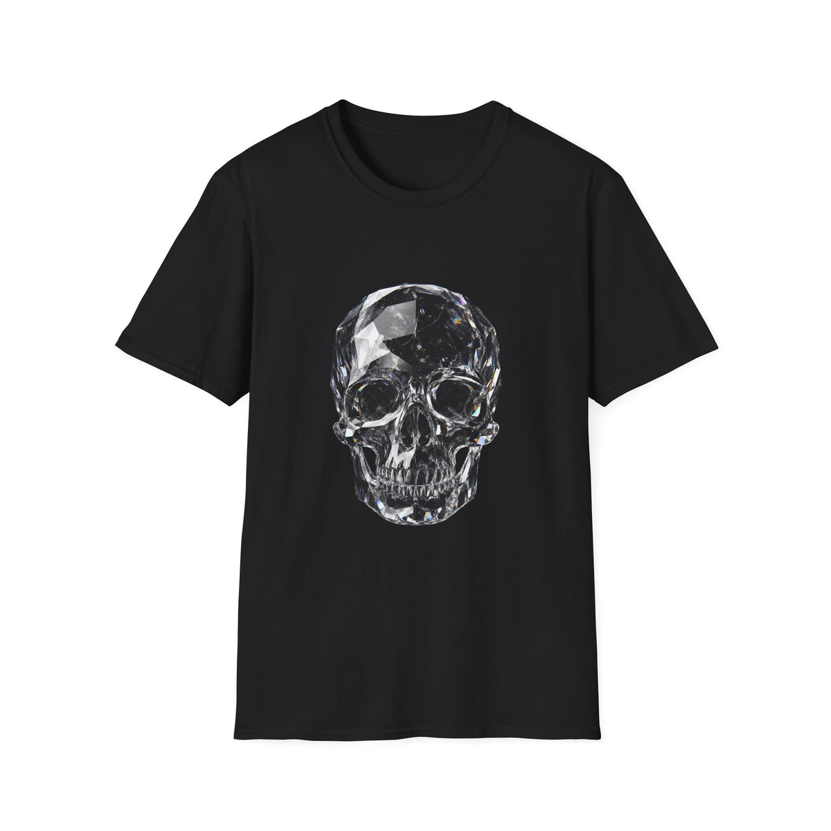 Crystal Skull Noir – Luxury Gothic Crystal Art Design