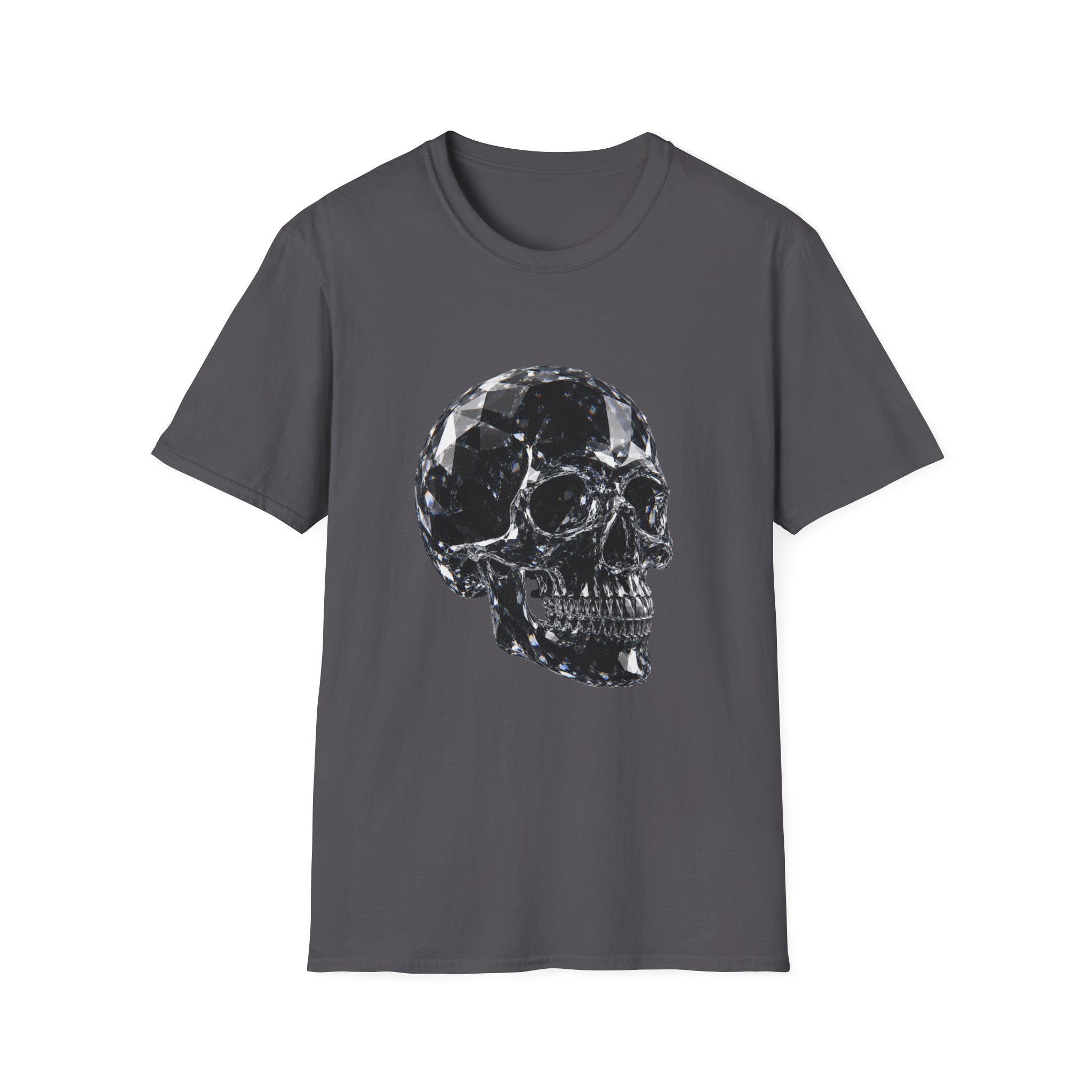 Gemstone Skull T-Shirt — Black Crystal Skull Graphic Tee