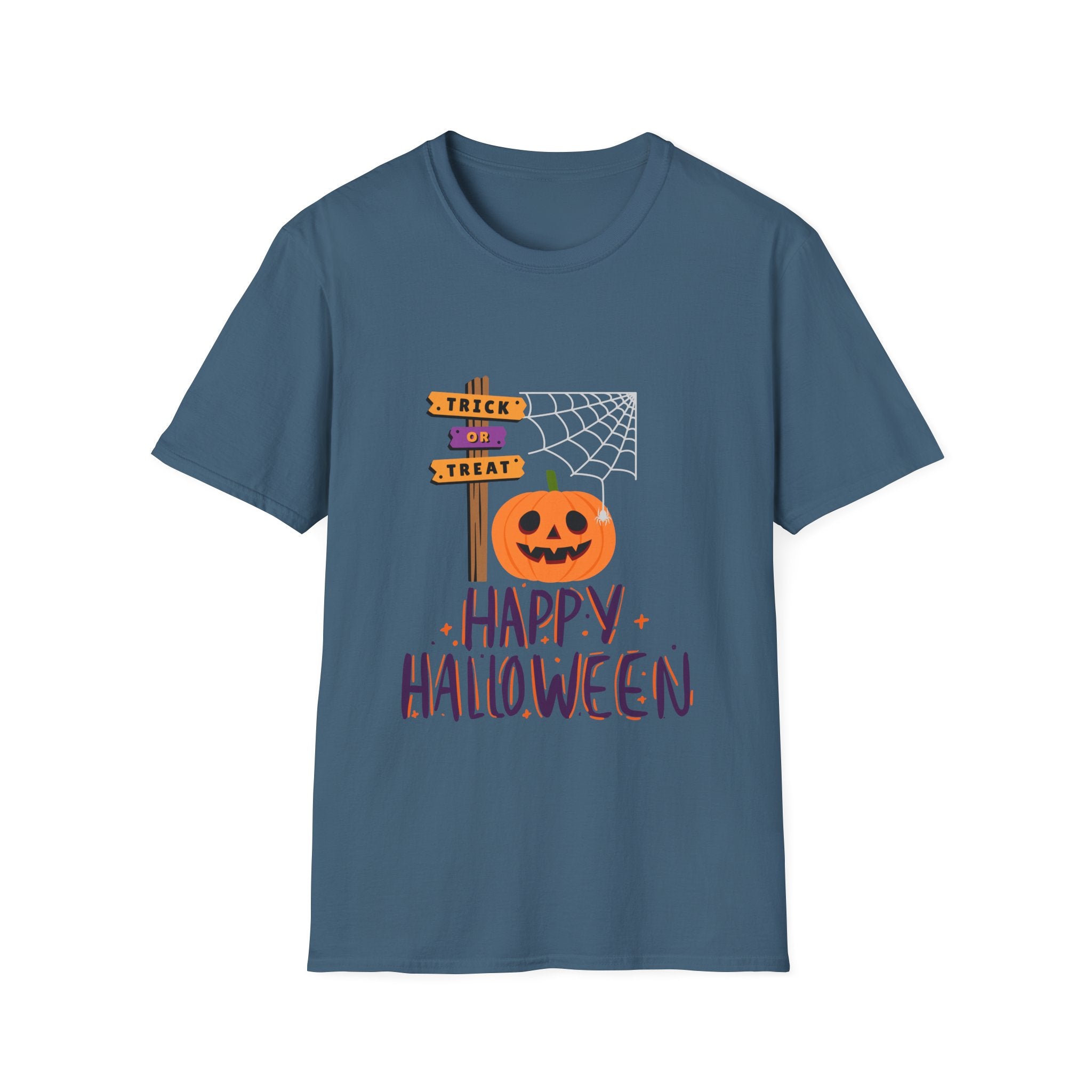 Halloween Pumpkin Tee — "Trick or Treat" Jack-O'-Lantern T-Shirt