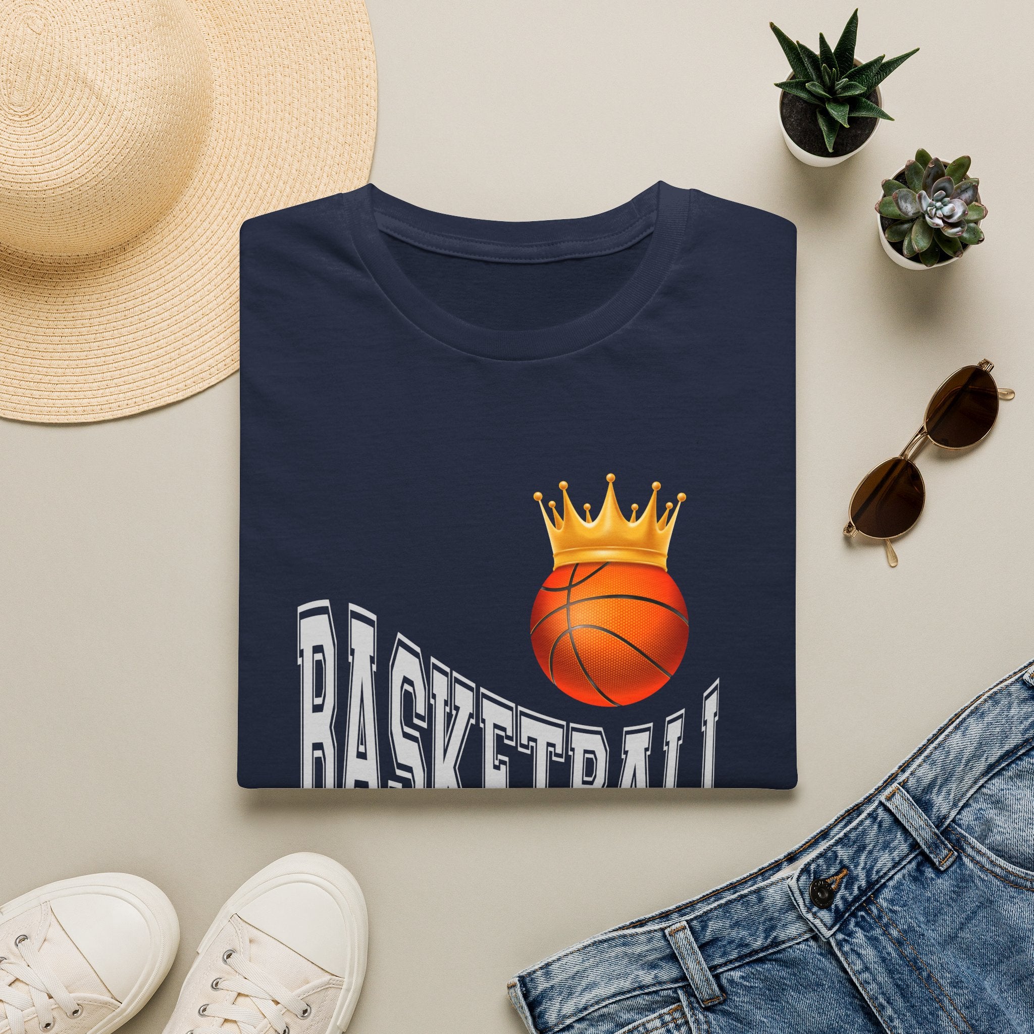 Basketball King T-Shirt – Crowned Basketball Graphic Tee
