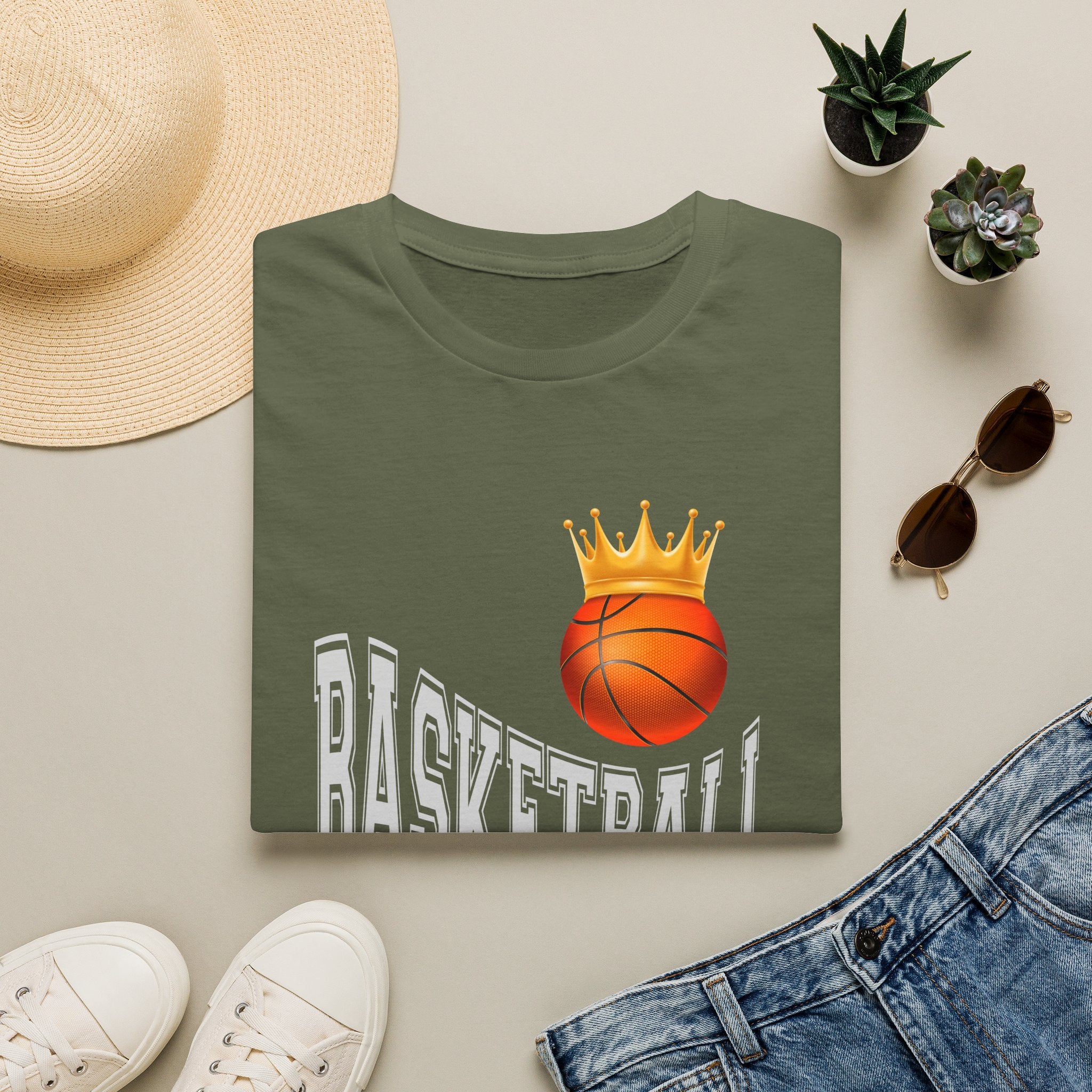 Basketball King T-Shirt – Crowned Basketball Graphic Tee
