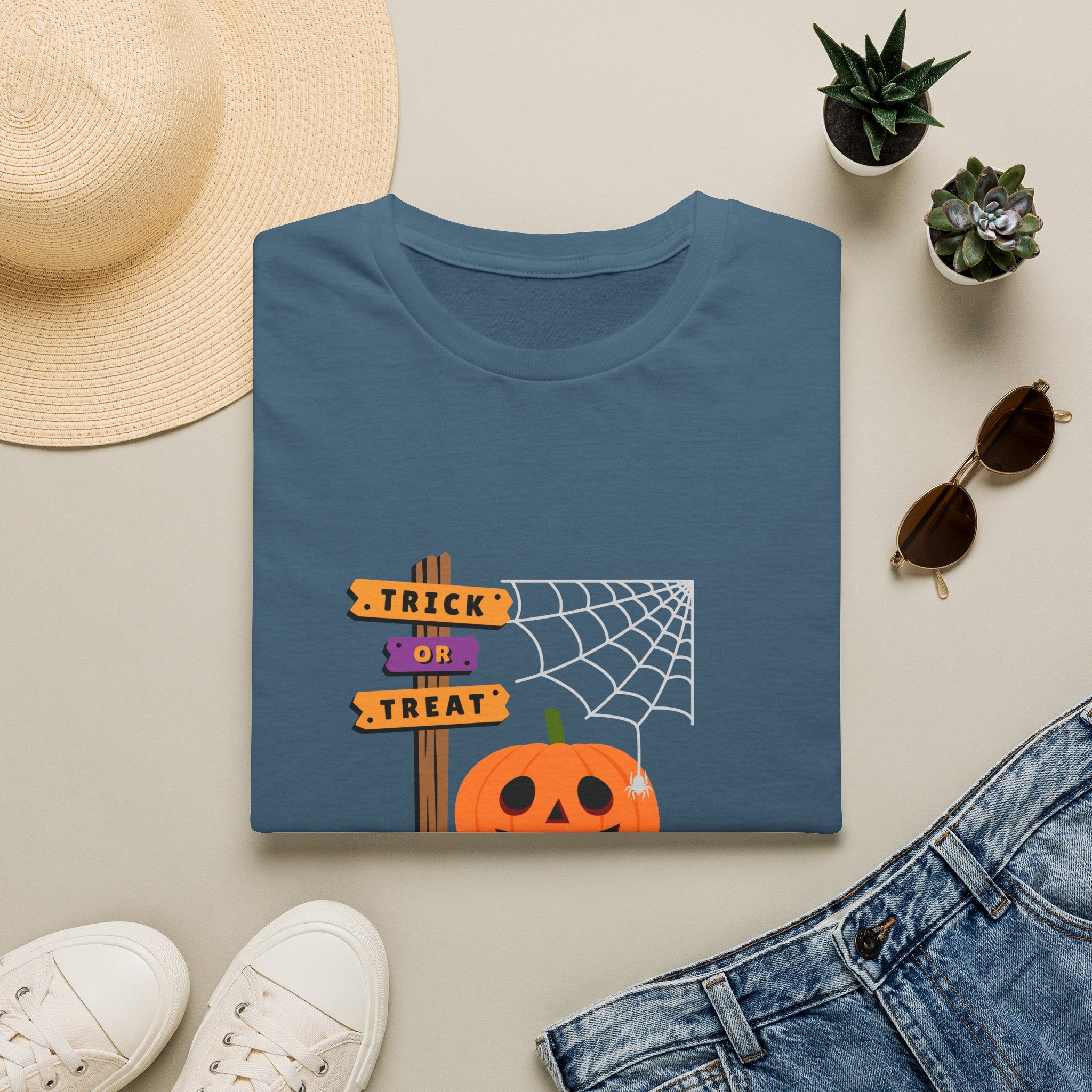 Halloween Pumpkin Tee — "Trick or Treat" Jack-O'-Lantern T-Shirt