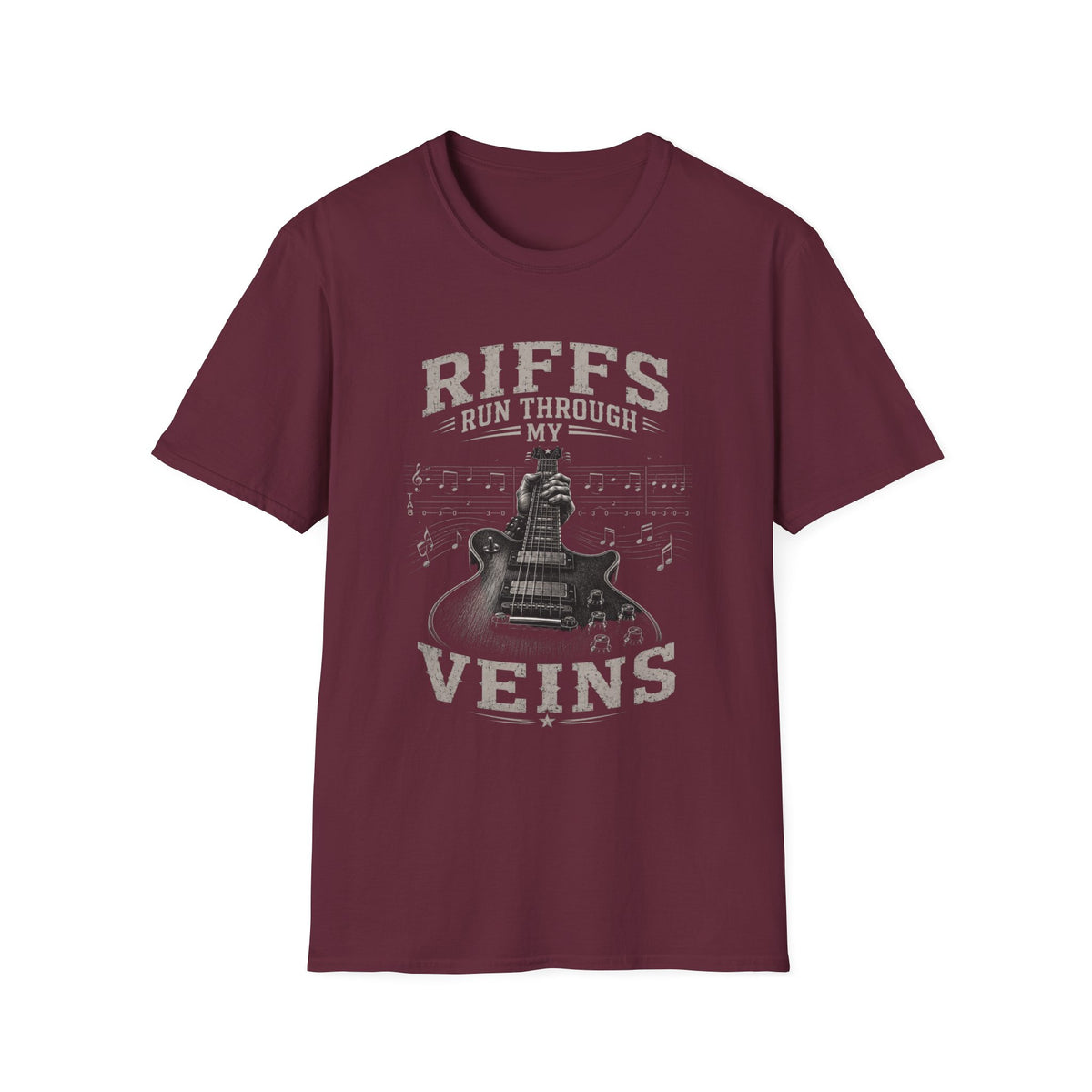 Riffs Run Through My Veins | Electric Guitar Rock Music Design