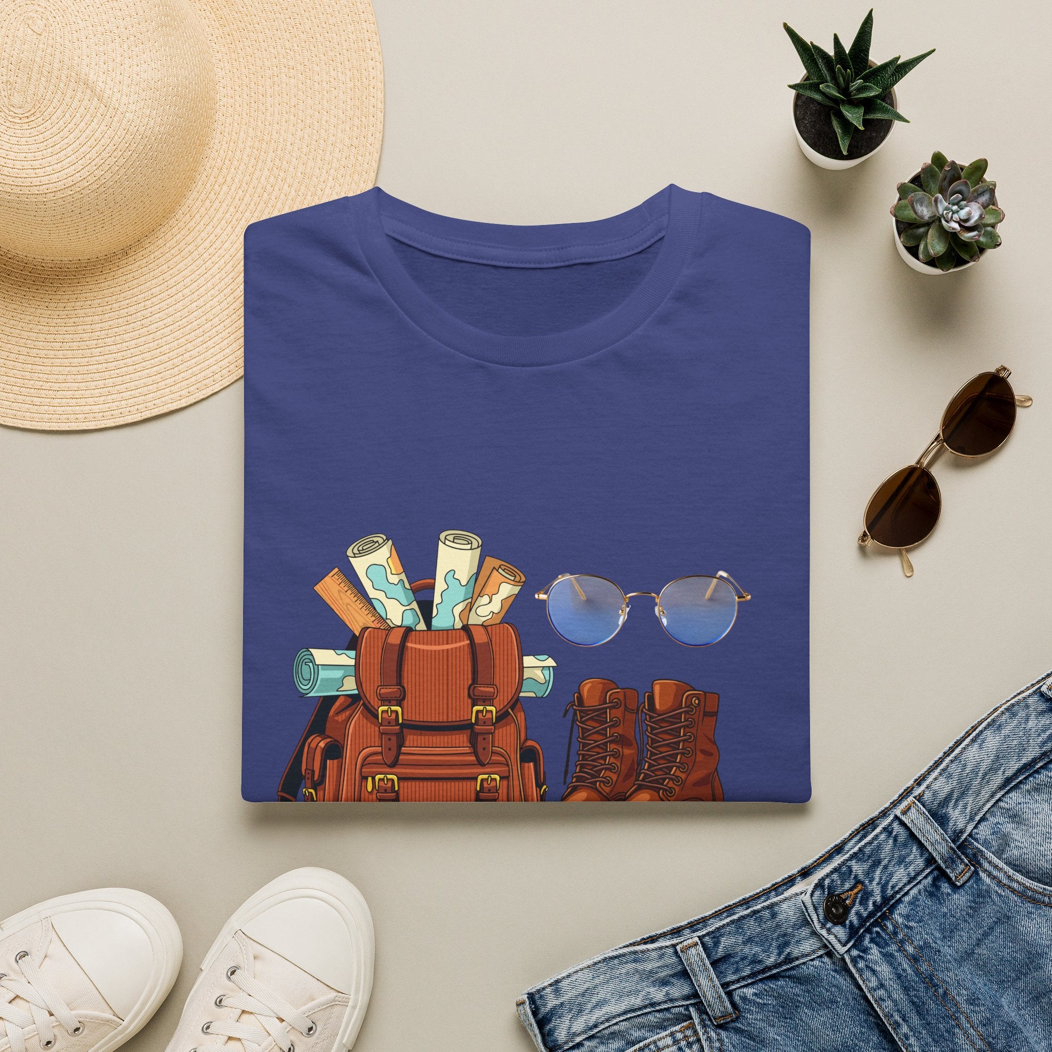 Adventure Gear T‑Shirt — "I'm Ready for an Adventure" Travel Backpack Design