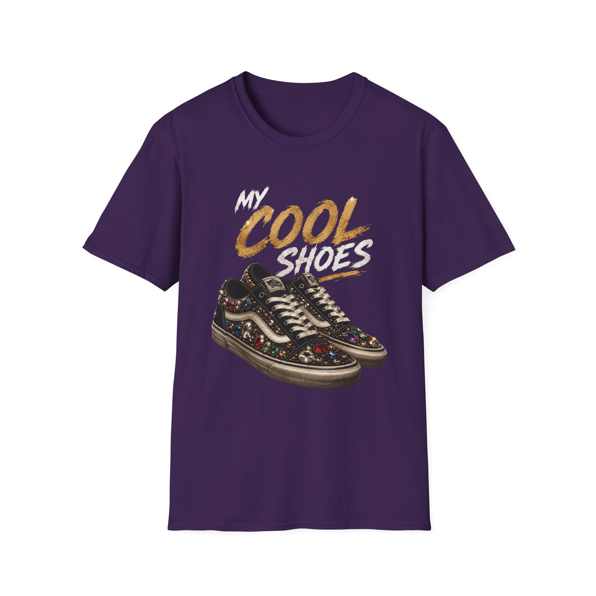 Cool Shoes T‑Shirt — "My Cool Shoes" Graphic Tee - Glam Streetwear Fashion Sneaker Quote Design