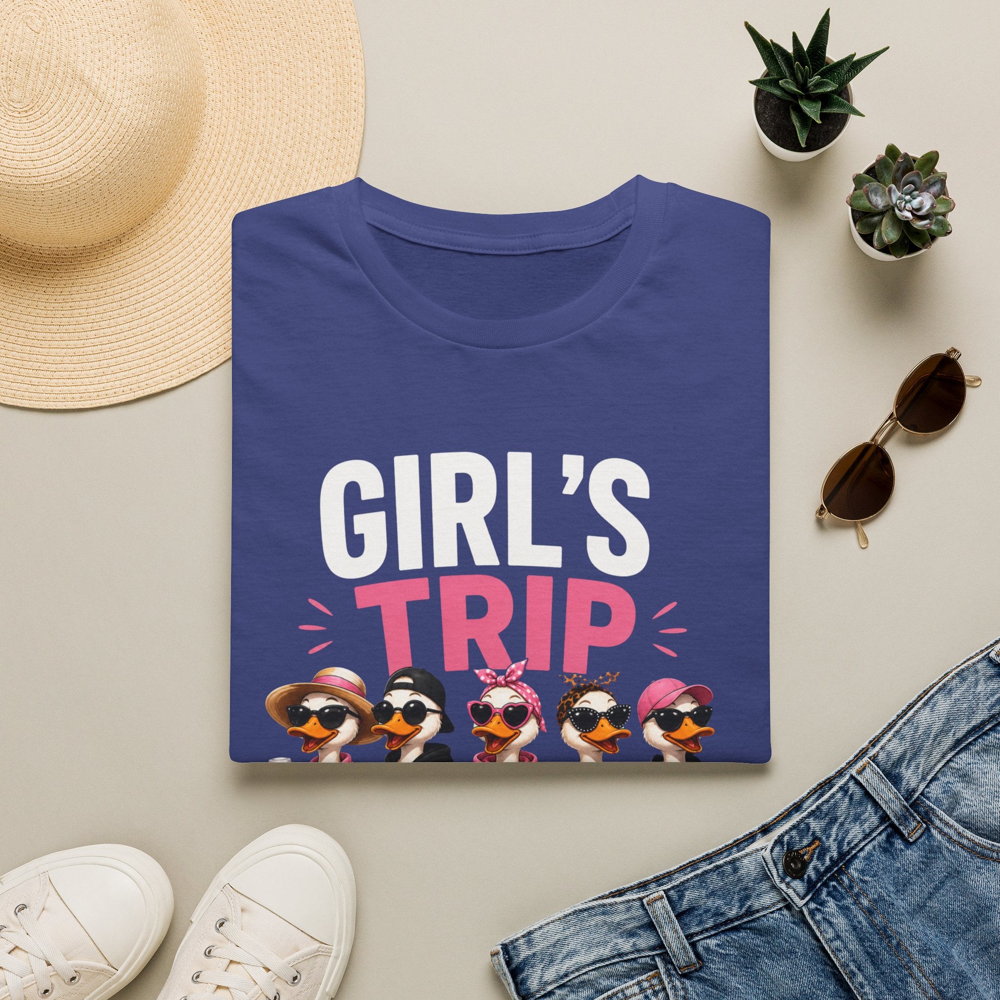 Girl's Trip ducks graphic T-Shirt | Funny Vacation Squad Tee
