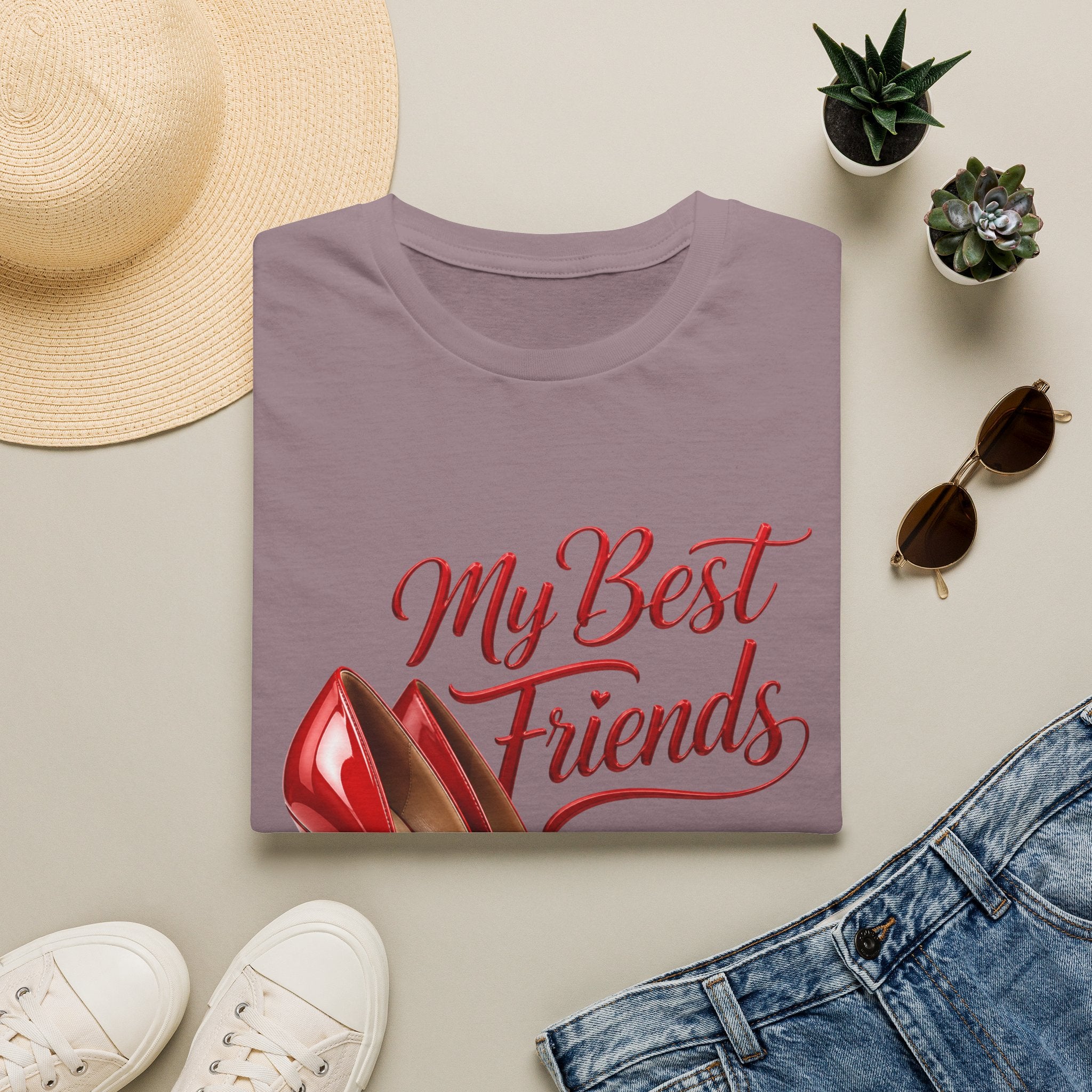 My Best Friends Red High Heels T-Shirt