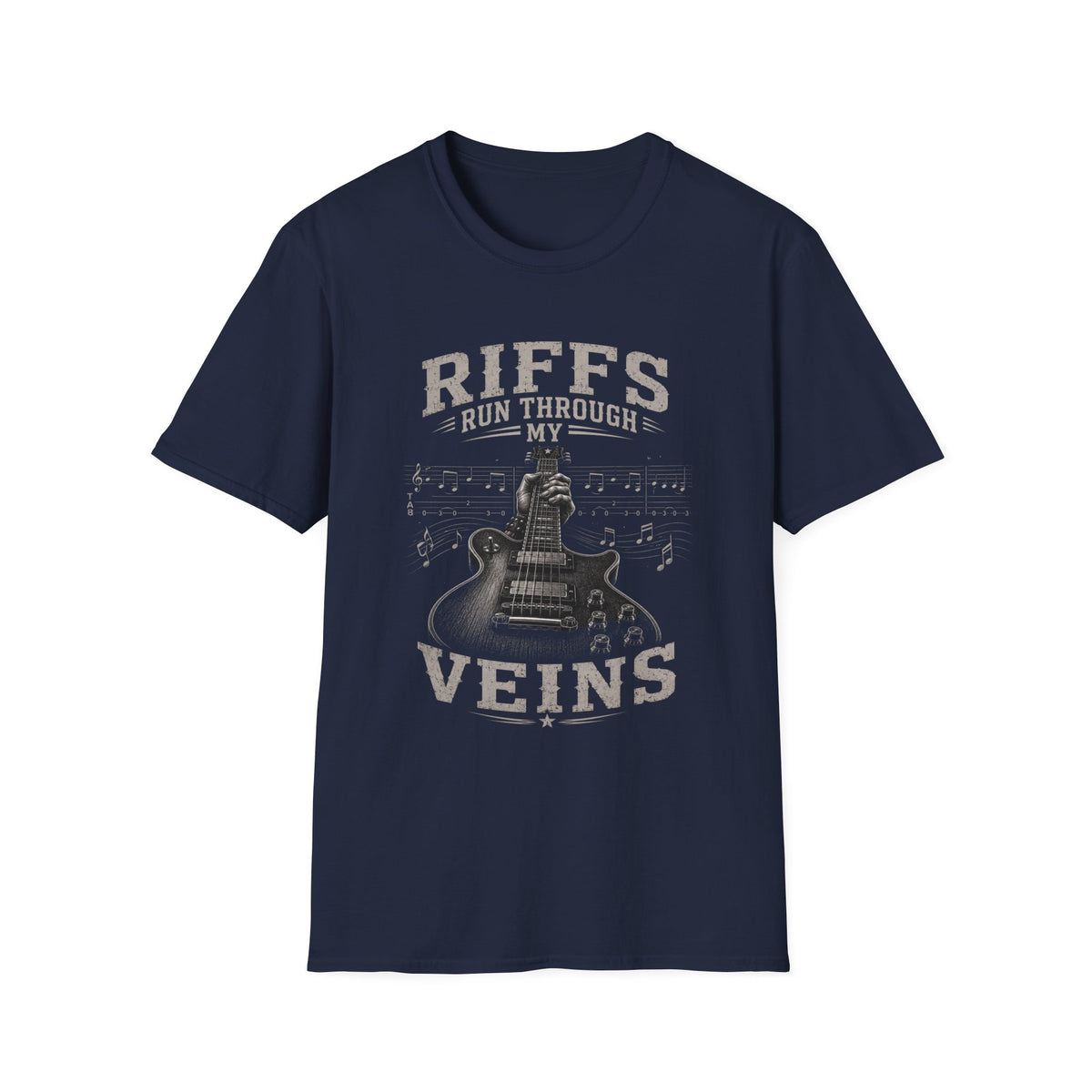 Riffs Run Through My Veins | Electric Guitar Rock Music Design