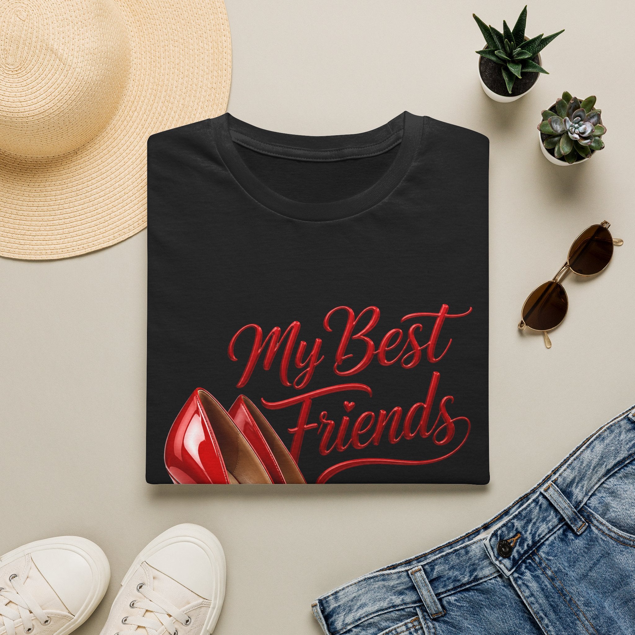 My Best Friends Red High Heels T-Shirt