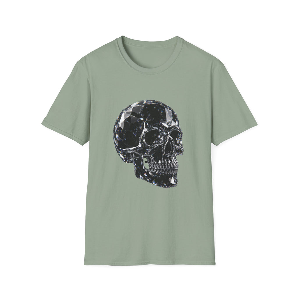 Gemstone Skull T-Shirt — Black Crystal Skull Graphic Tee