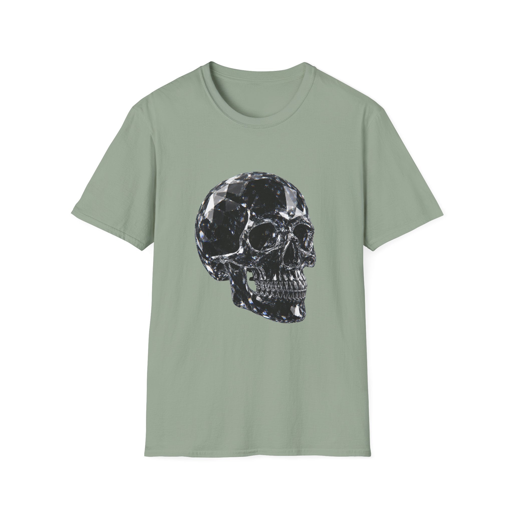 Gemstone Skull T-Shirt — Black Crystal Skull Graphic Tee