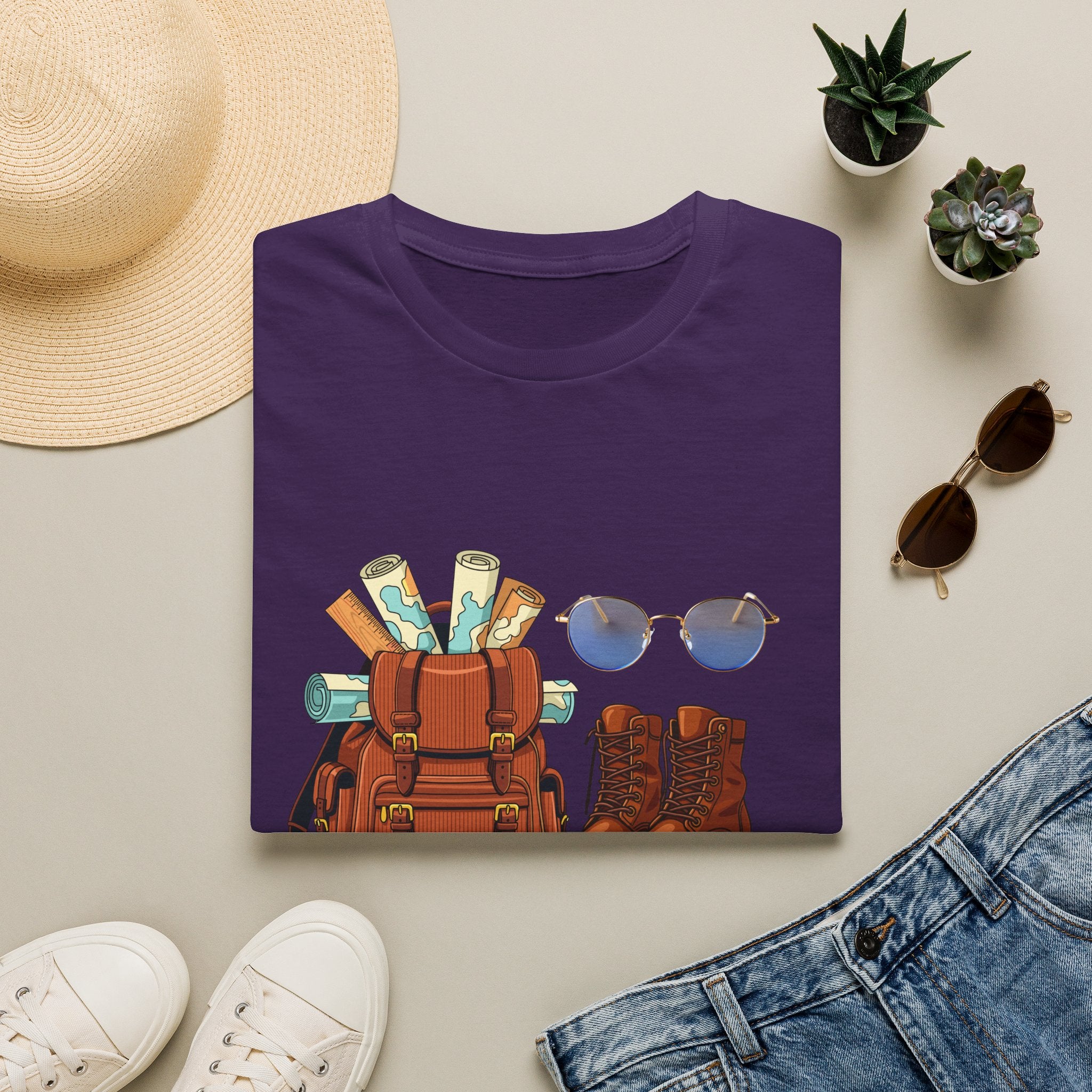 Adventure Gear T‑Shirt — "I'm Ready for an Adventure" Travel Backpack Design