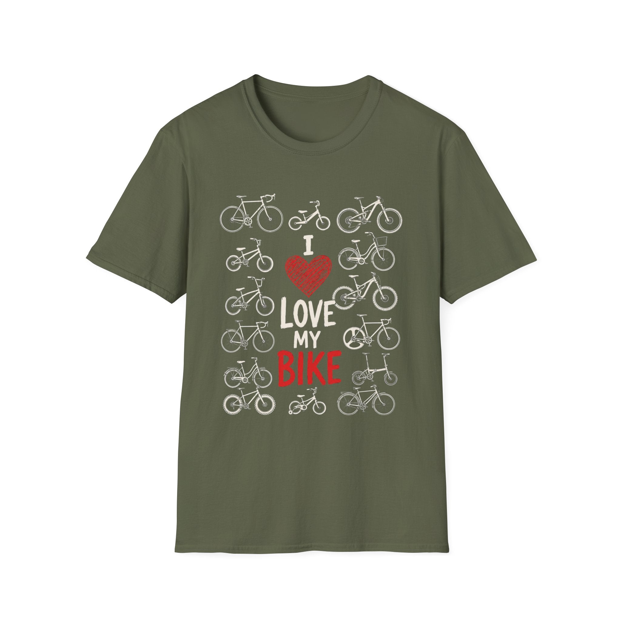I Love My Bike Bicycle Lover Vintage Cycling Design  — Bicycle Lover Graphic Tee
