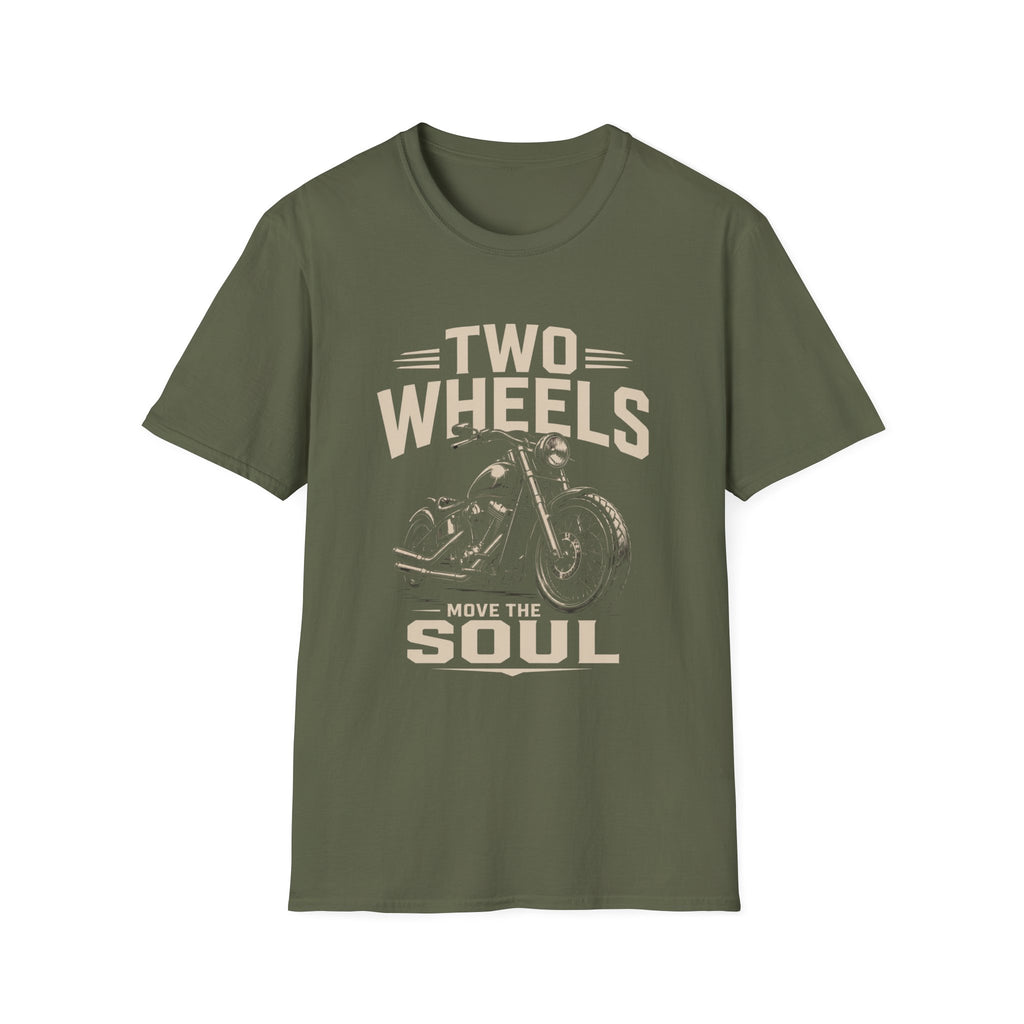 Two Wheels Move the Soul Motorcycle T-Shirt – Vintage Motorcycle Freedom Rider Design