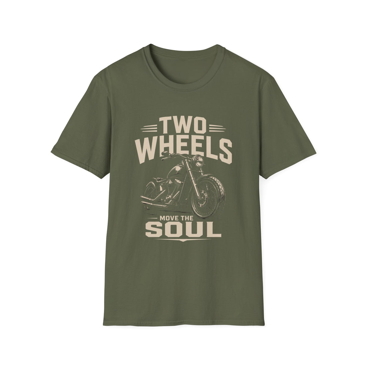 Two Wheels Move the Soul Motorcycle T-Shirt – Vintage Motorcycle Freedom Rider Design