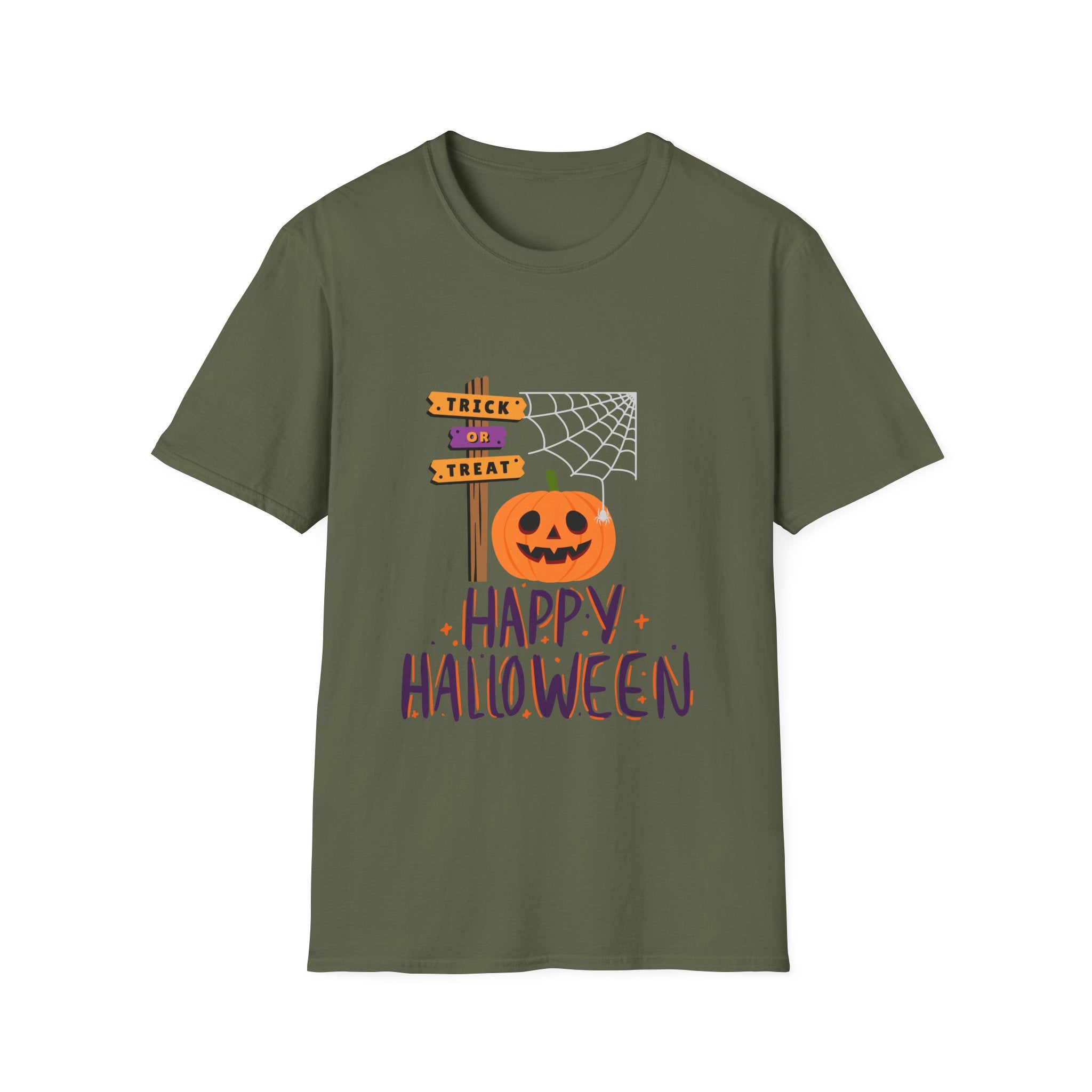 Halloween Pumpkin Tee — "Trick or Treat" Jack-O'-Lantern T-Shirt