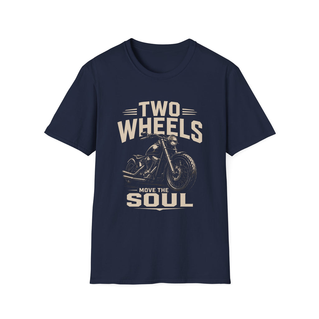 Two Wheels Move the Soul Motorcycle T-Shirt – Vintage Motorcycle Freedom Rider Design