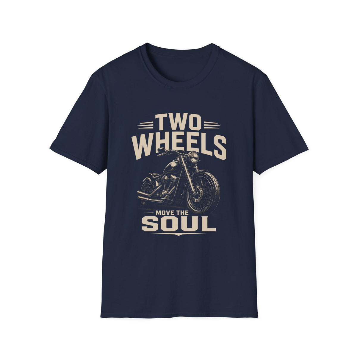 Two Wheels Move the Soul Motorcycle T-Shirt – Vintage Motorcycle Freedom Rider Design