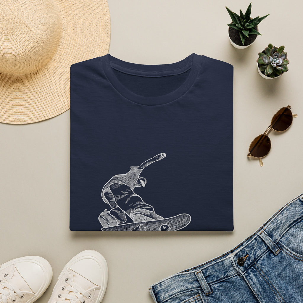 Skateboarder Graphic T-Shirt — "Born to Skate" Retro Skate Tee