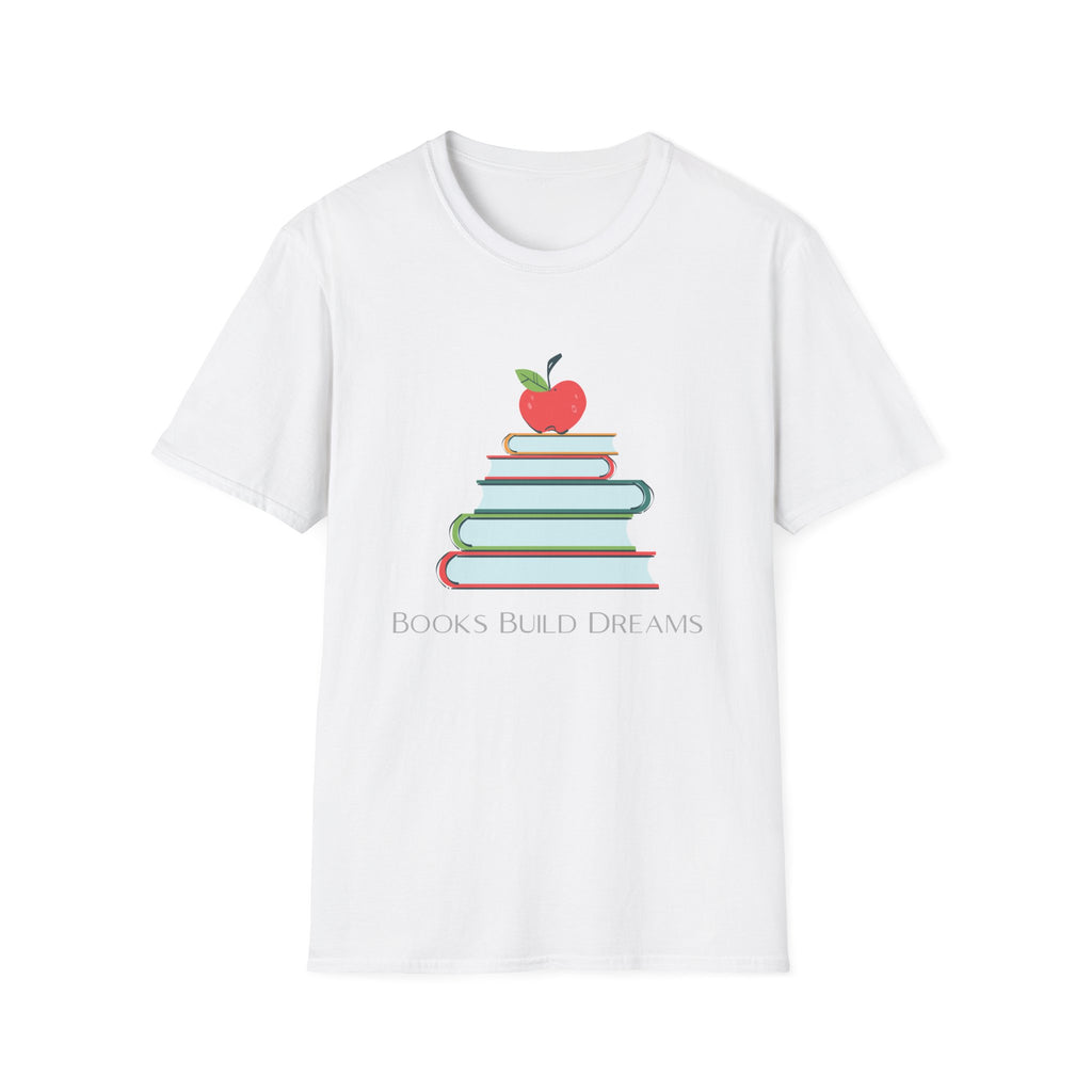 Teacher Apple & Books T-Shirt — Back to School Teacher Gift