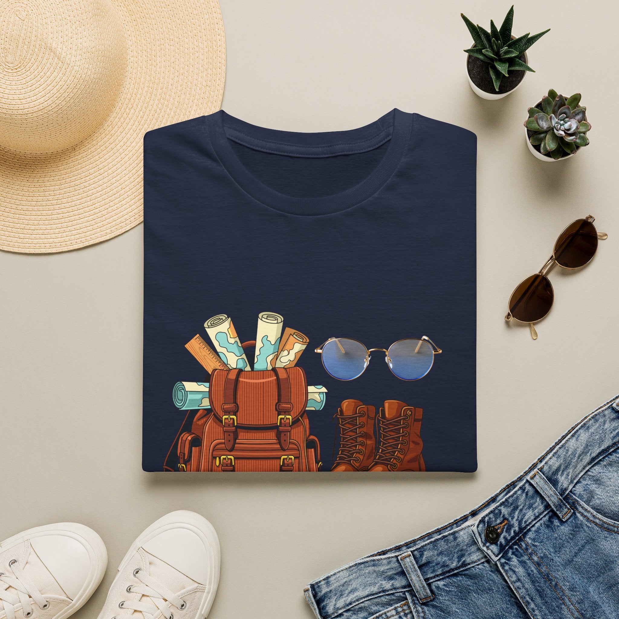 Adventure Gear T‑Shirt — "I'm Ready for an Adventure" Travel Backpack Design