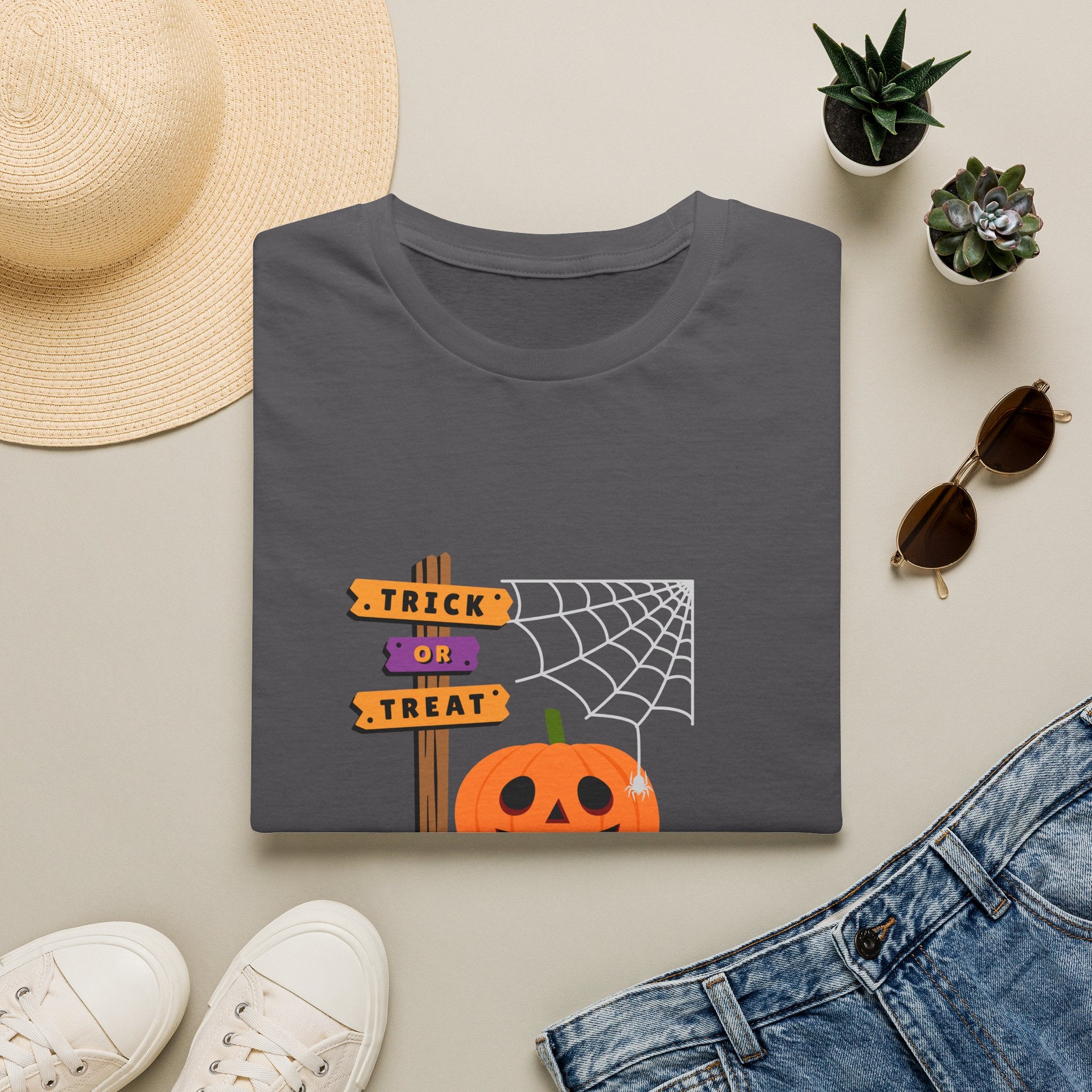 Halloween Pumpkin Tee — "Trick or Treat" Jack-O'-Lantern T-Shirt