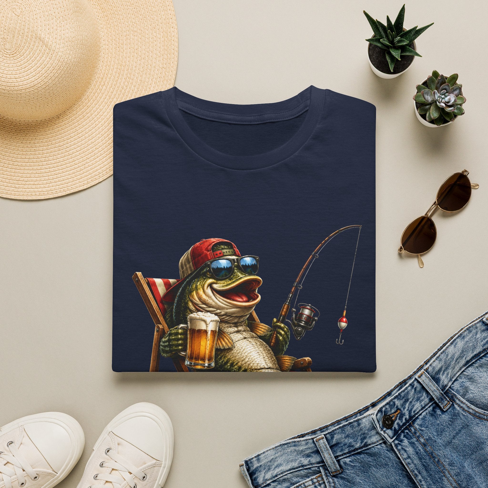 Fishing Frog T‑Shirt — "Plans for the Weekend?" Relaxed Weekend Fishing Tee