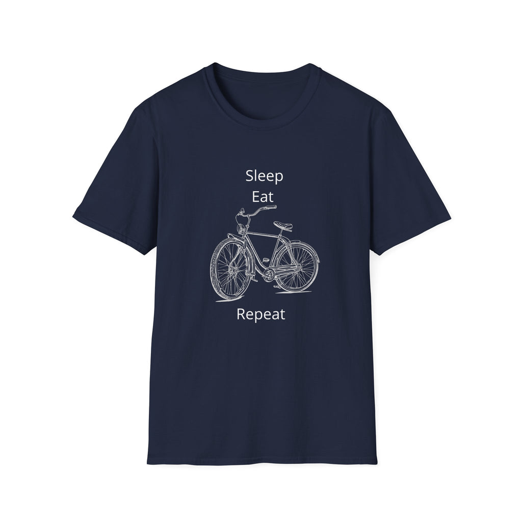 Sleep Eat Repeat Bicycle T-Shirt — Casual Bike Rider Shirt