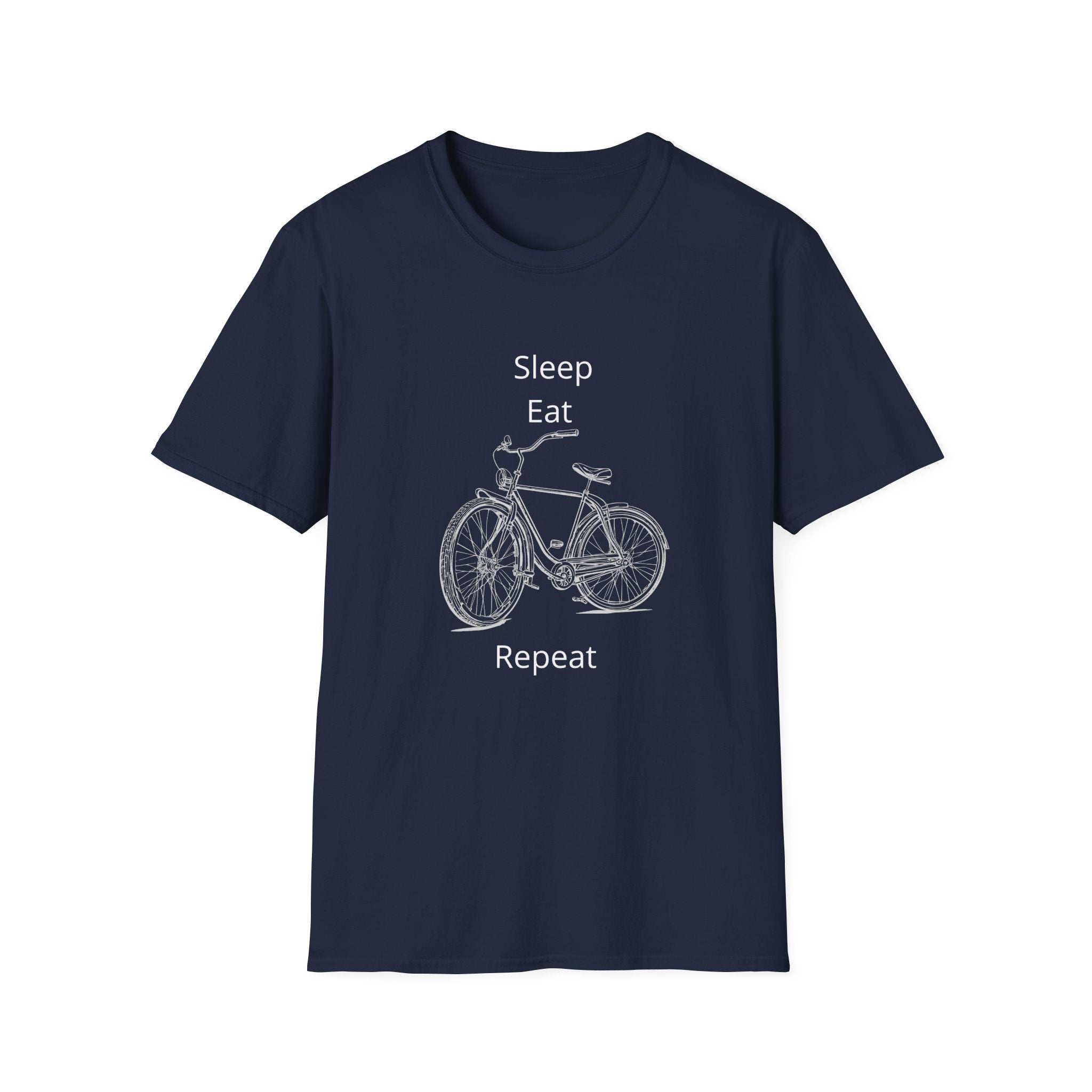 Sleep Eat Repeat Bicycle T-Shirt — Casual Bike Rider Shirt