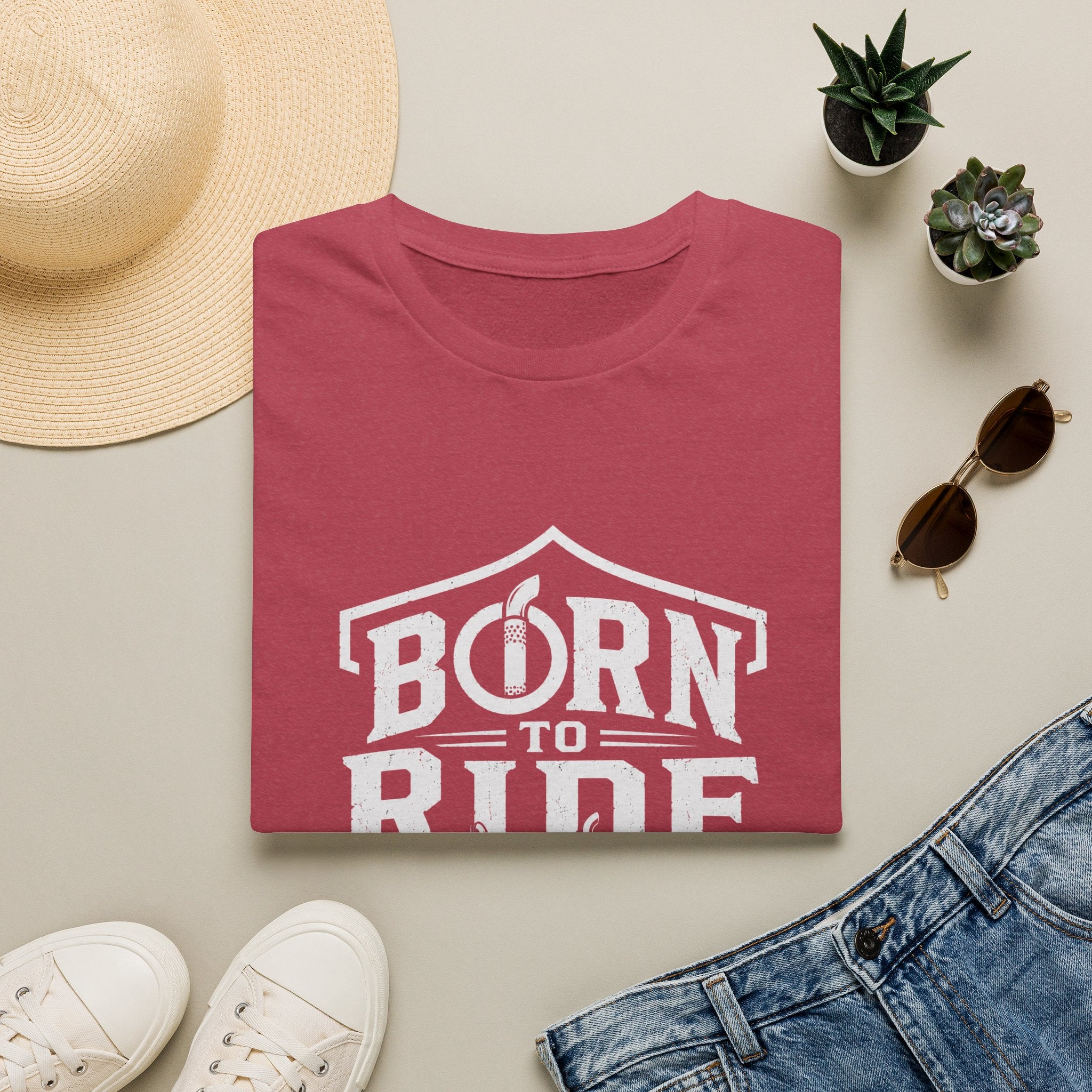 Born to Ride Trucker Graphic Tee — Born to Ride Semi Truck Shirt
