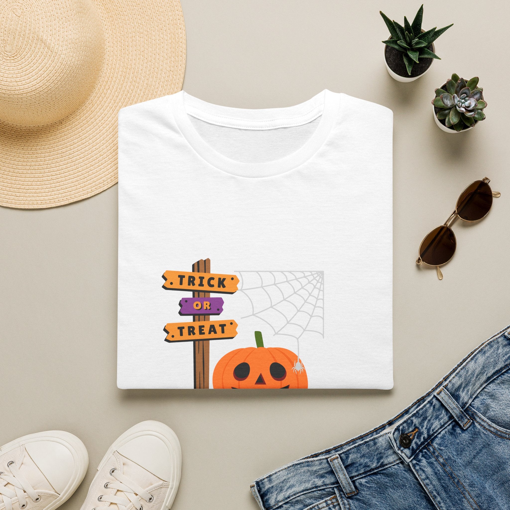 Halloween Pumpkin Tee — "Trick or Treat" Jack-O'-Lantern T-Shirt