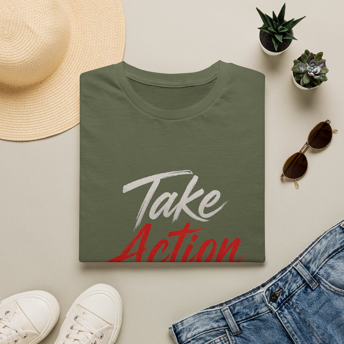 Take Action Today – Motivational Typography T-Shirt | Inspirational Quote Shirt