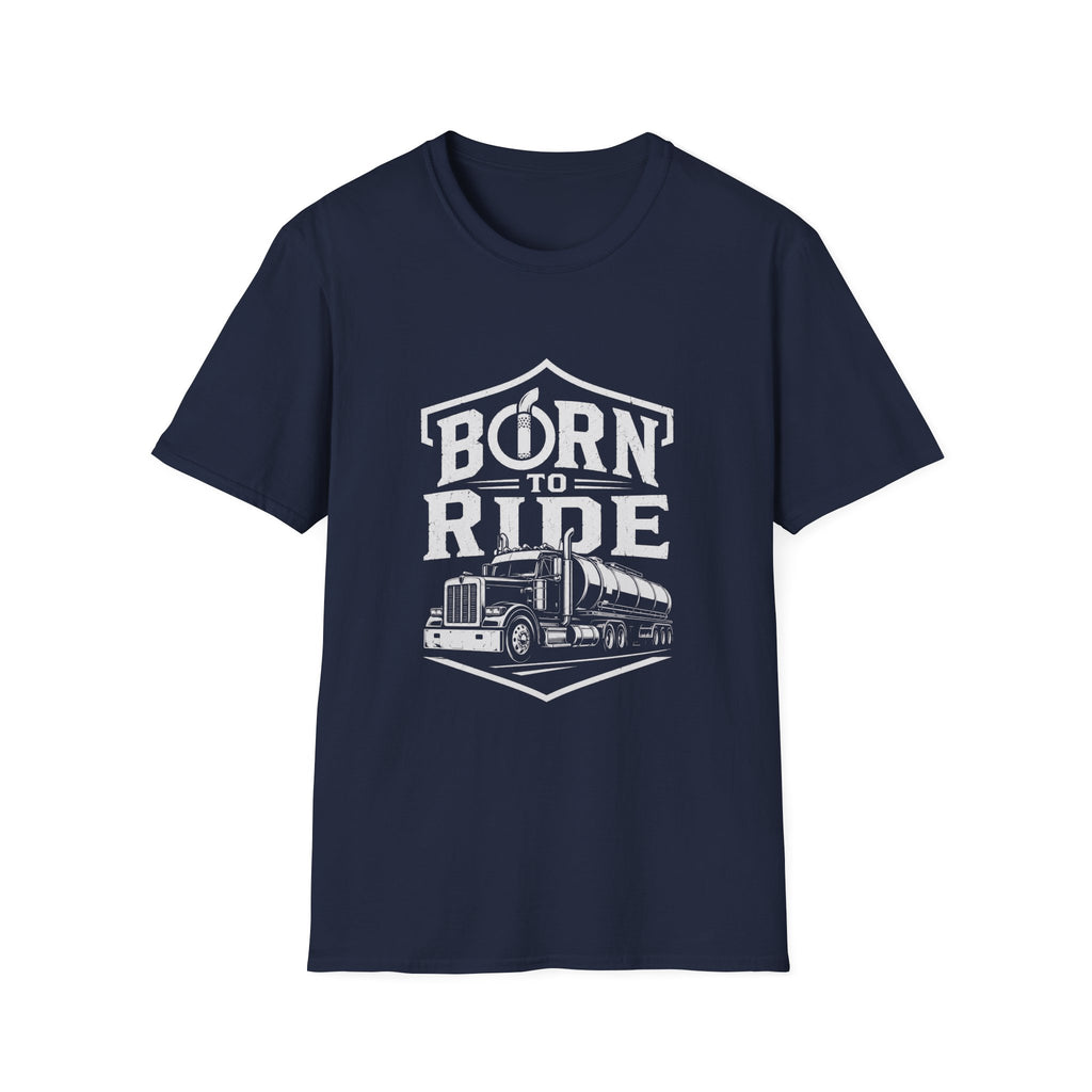Born to Ride Trucker T-Shirt — Vintage Semi Truck Graphic Tee