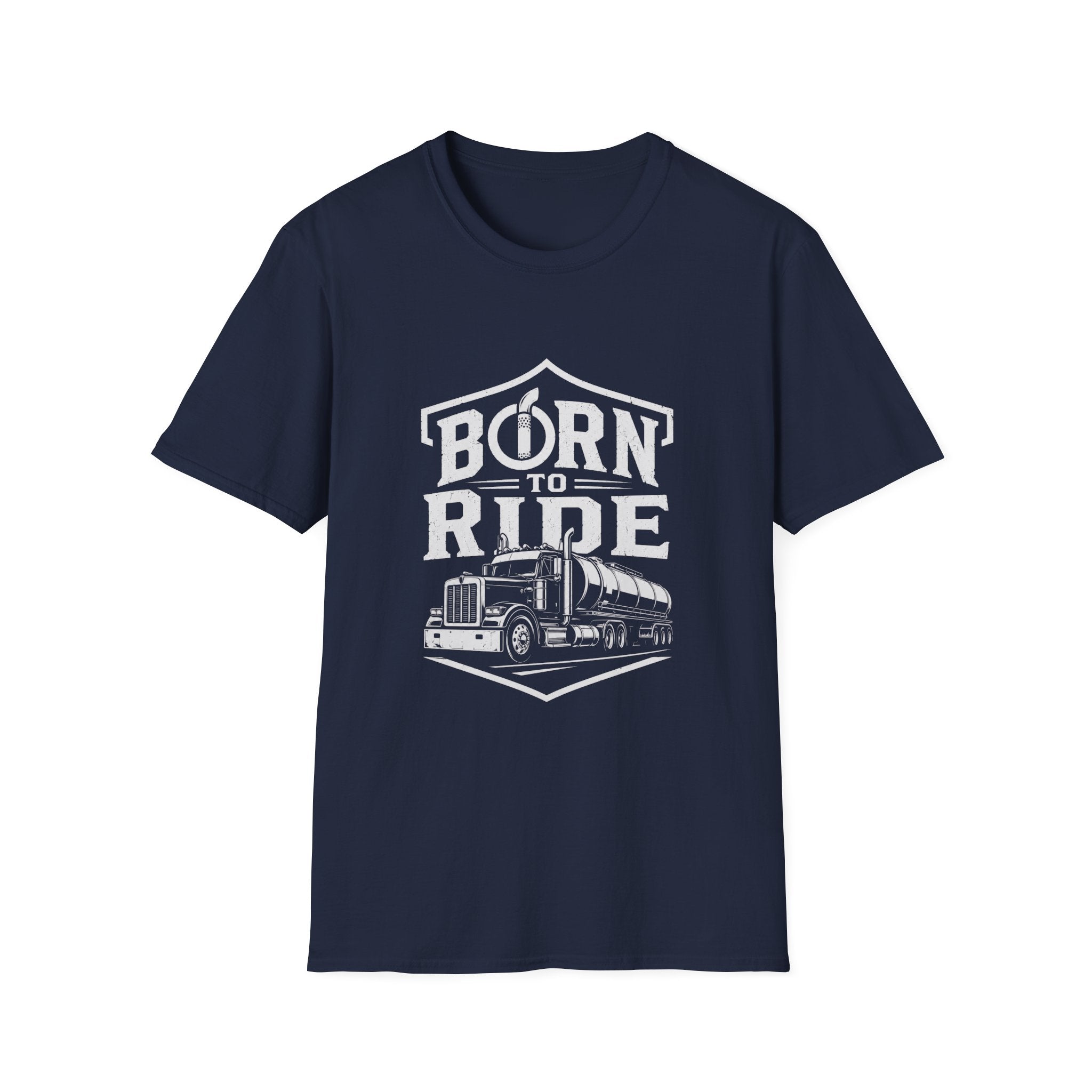 Born to Ride Trucker T-Shirt — Vintage Semi Truck Graphic Tee