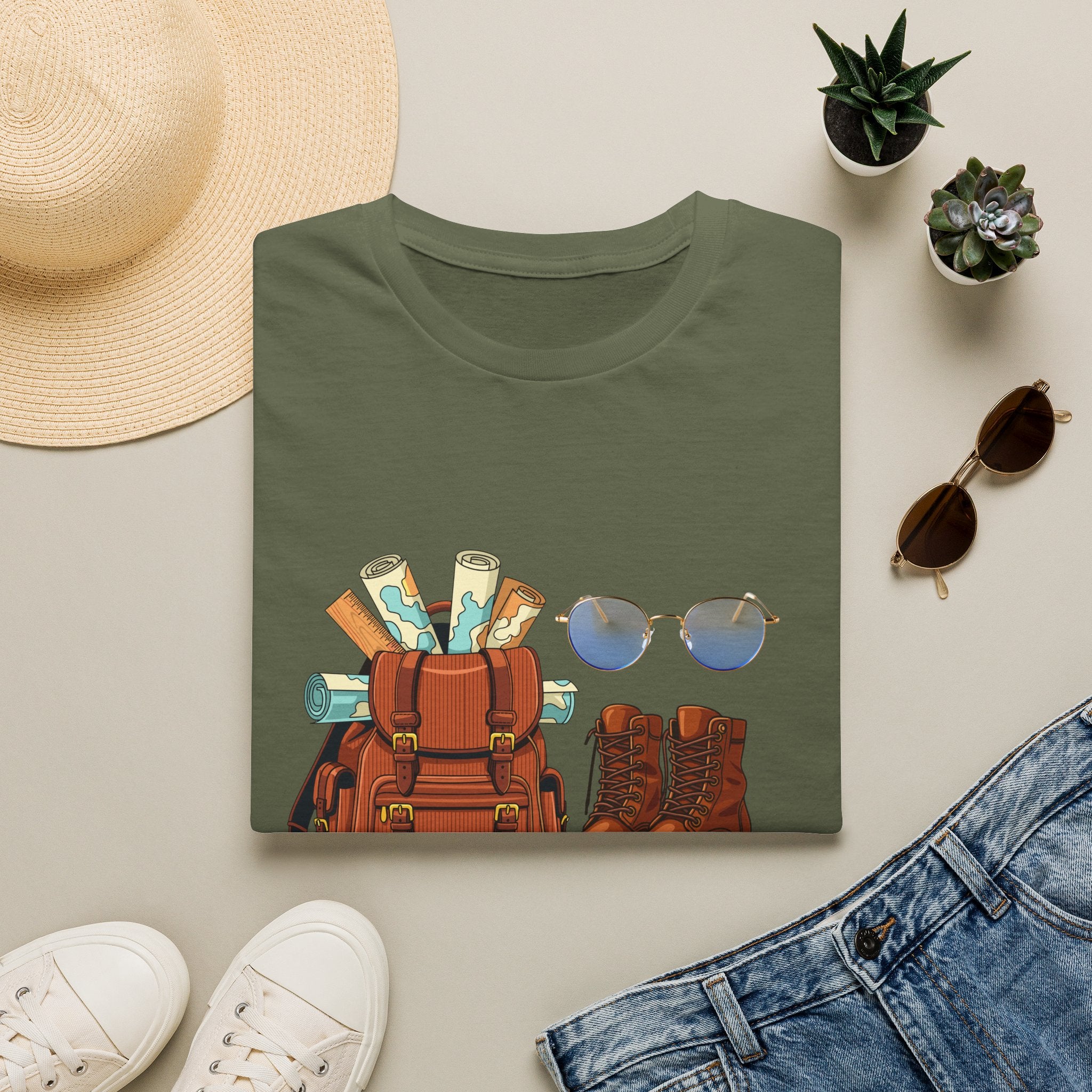 Adventure Gear T‑Shirt — "I'm Ready for an Adventure" Travel Backpack Design
