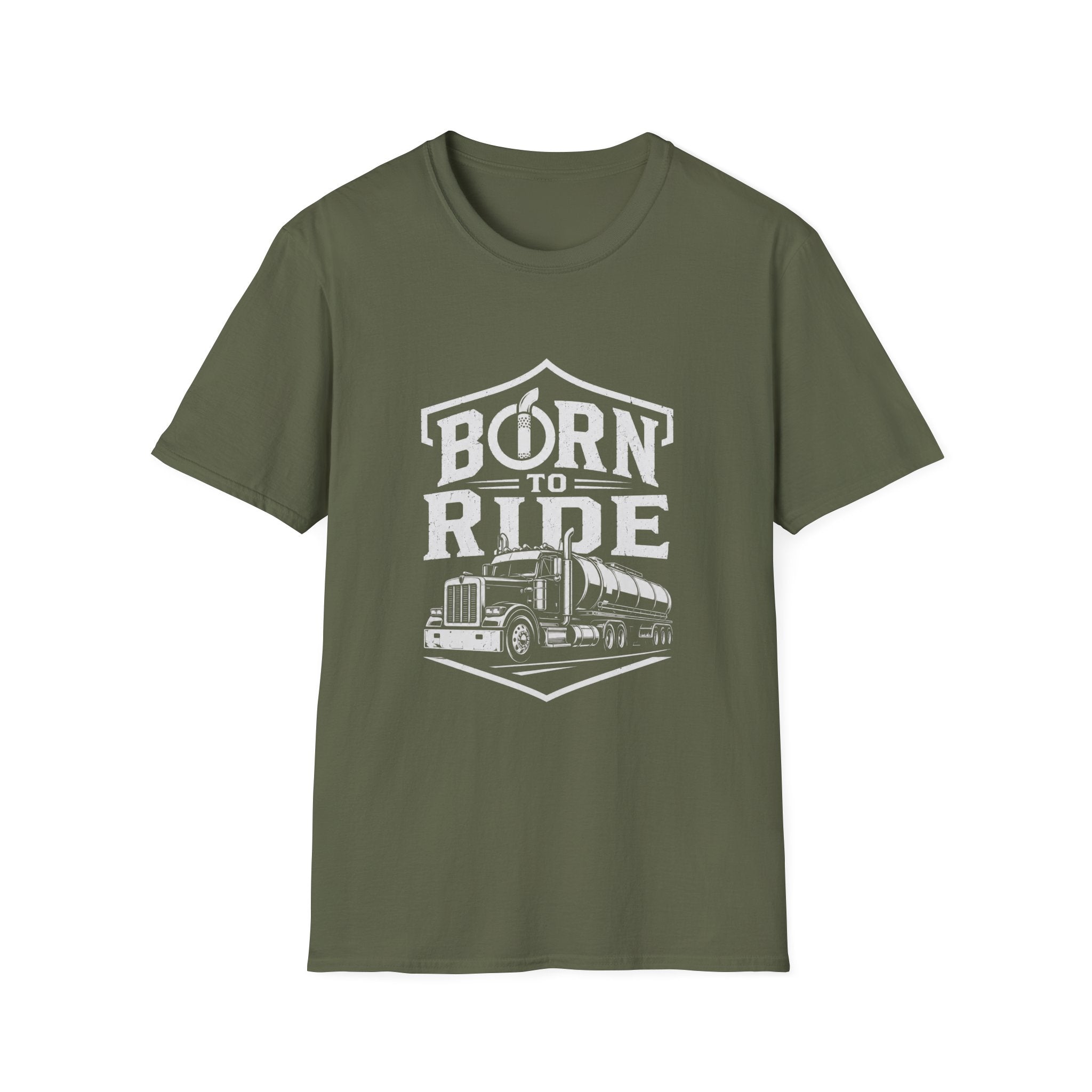 Born to Ride Trucker T-Shirt — Vintage Semi Truck Graphic Tee
