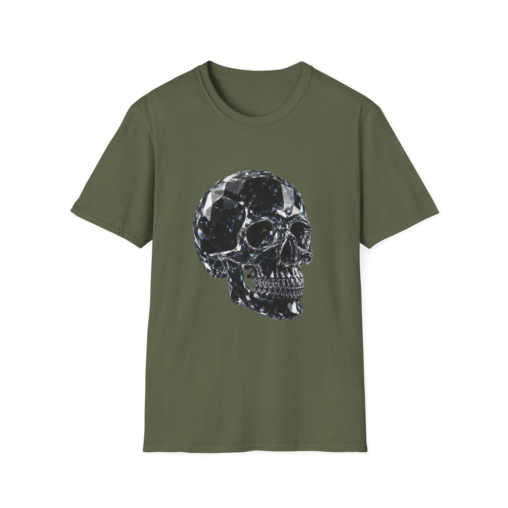 Gemstone Skull T-Shirt — Black Crystal Skull Graphic Tee