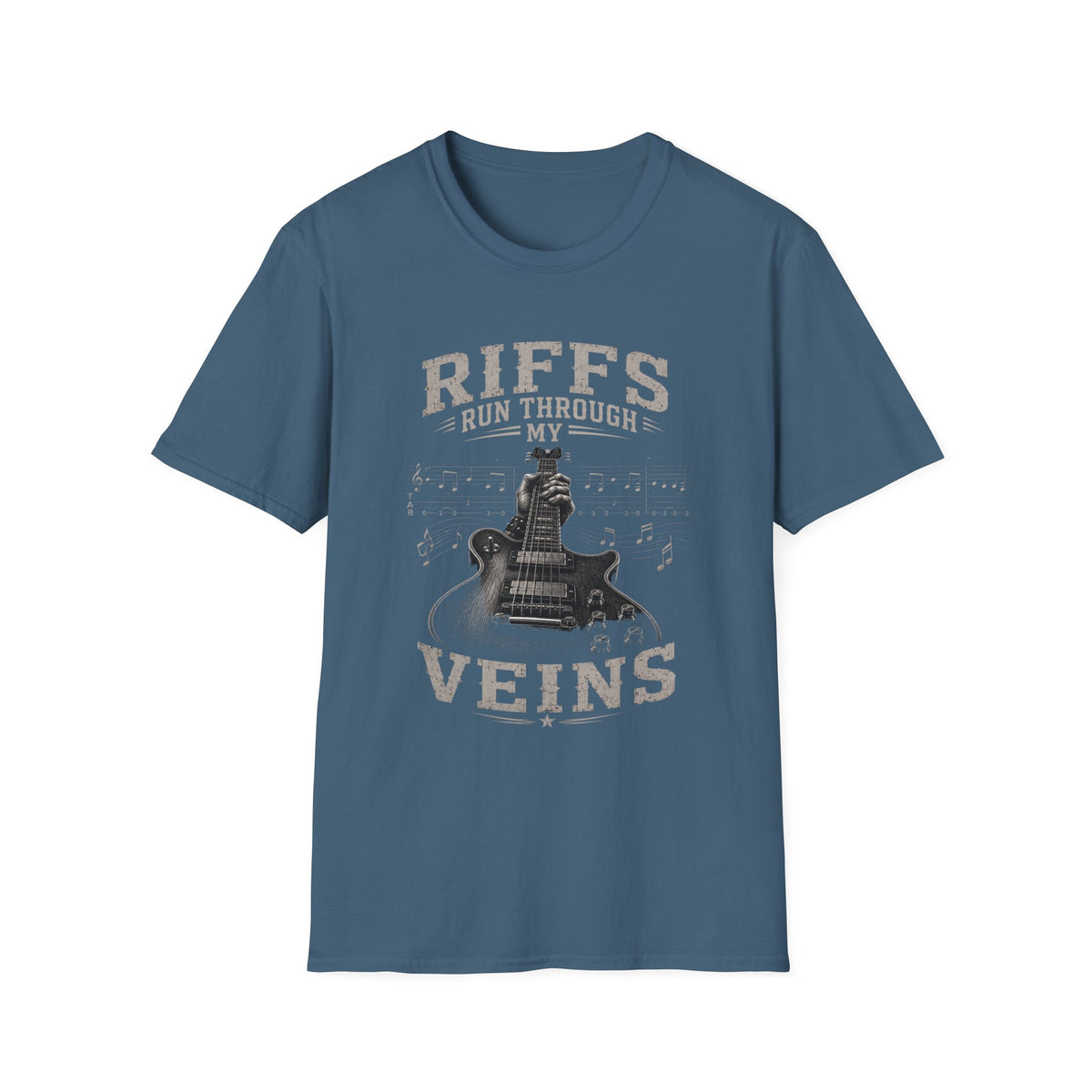 Riffs Run Through My Veins | Electric Guitar Rock Music Design
