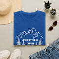 Camping T-Shirt - "Life Is Better On Camping" Mountain & Tent Graphic