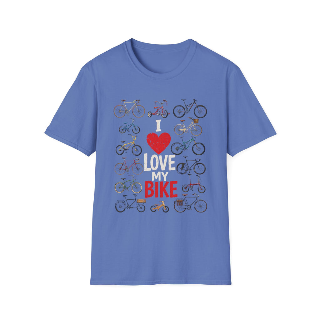 I Love My Bike Vintage Bicycle Lover Cycling Design  — Cute Bicycle Lover Graphic Tee