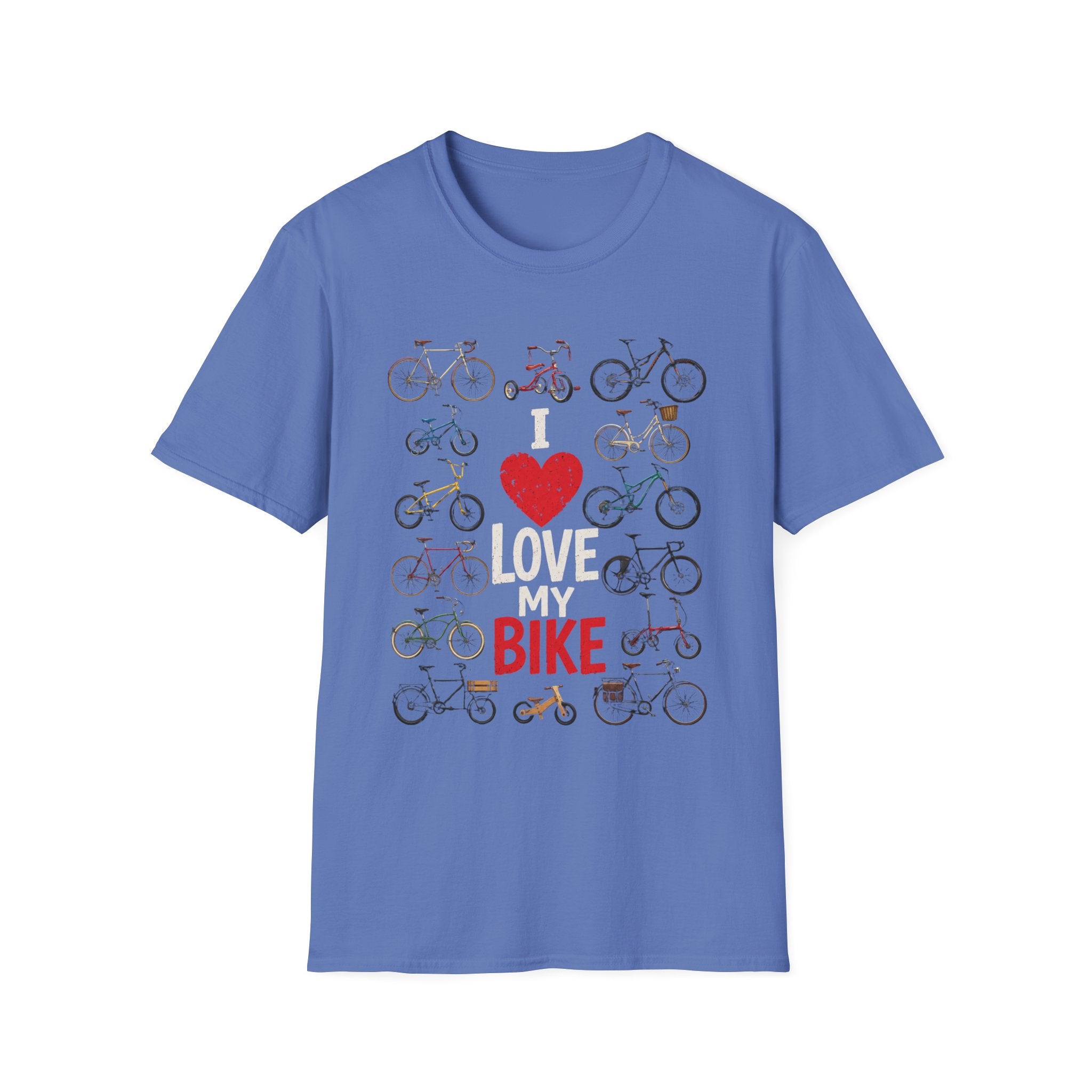 I Love My Bike Vintage Bicycle Lover Cycling Design  — Cute Bicycle Lover Graphic Tee
